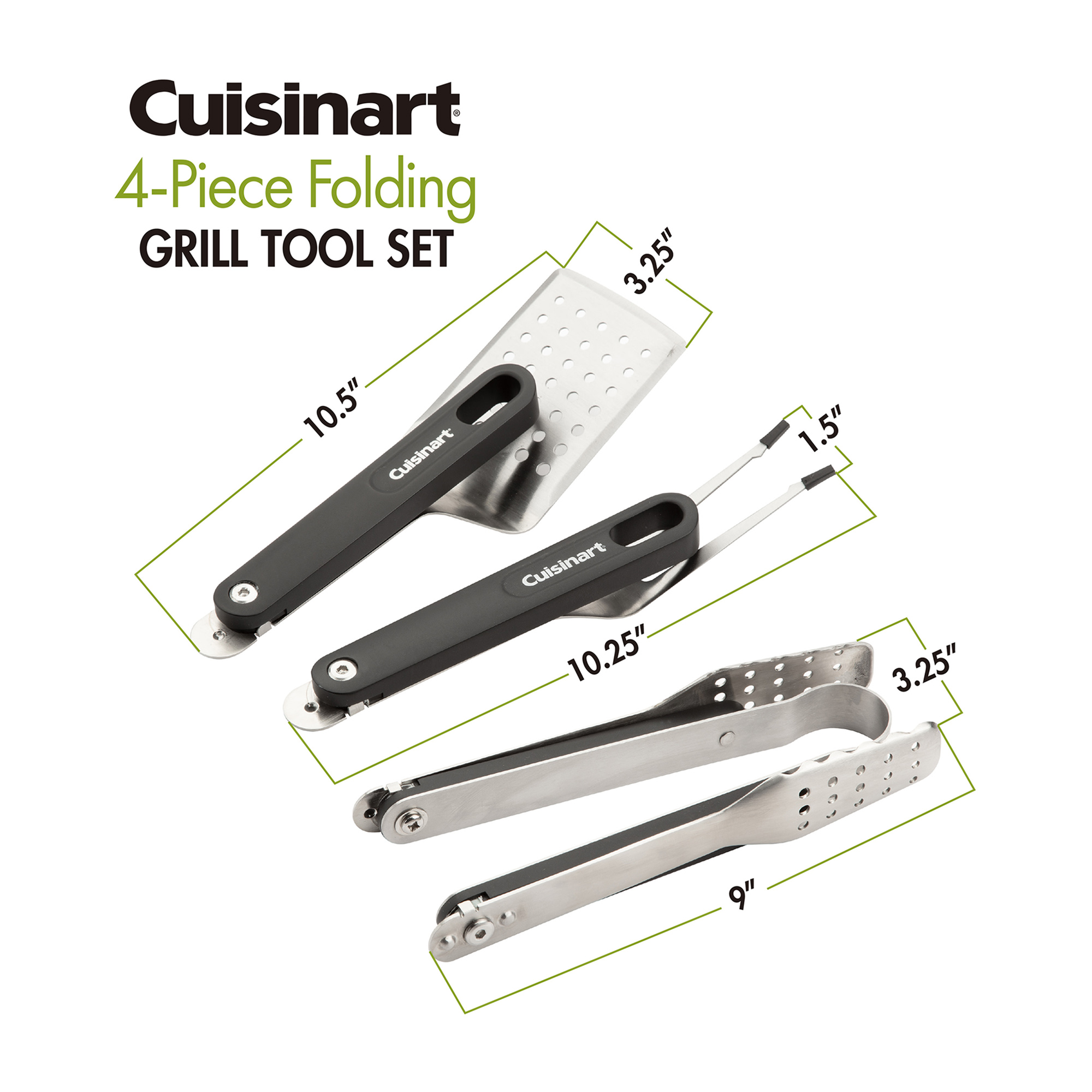 Cuisinart Outdoors® 4-Piece Folding Grill Tool Set 1