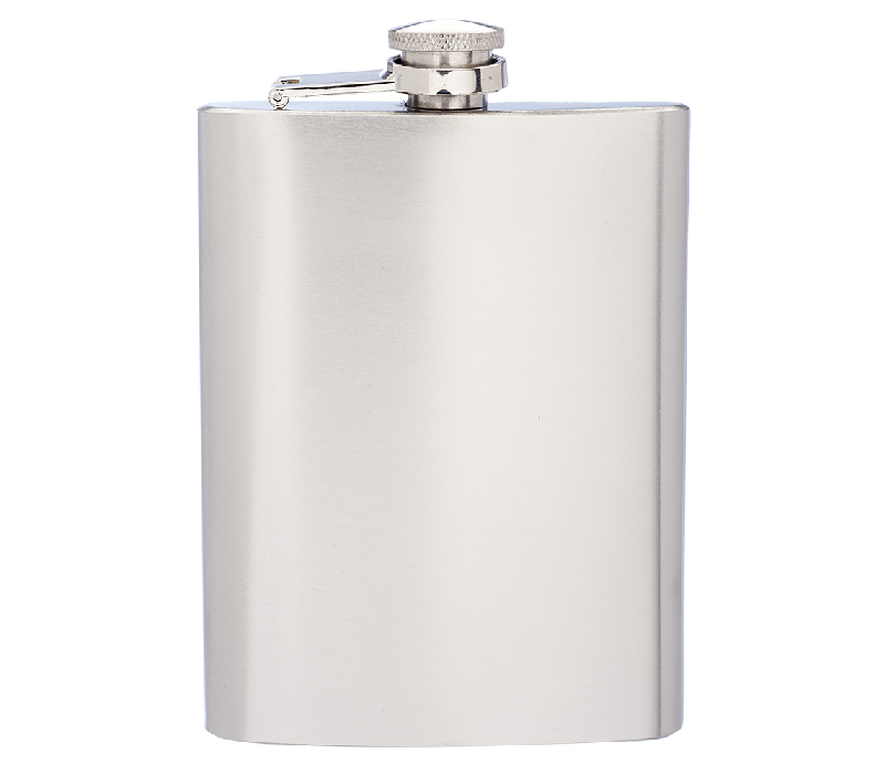 Stainless Steel Hip Flask, 8 oz. 3