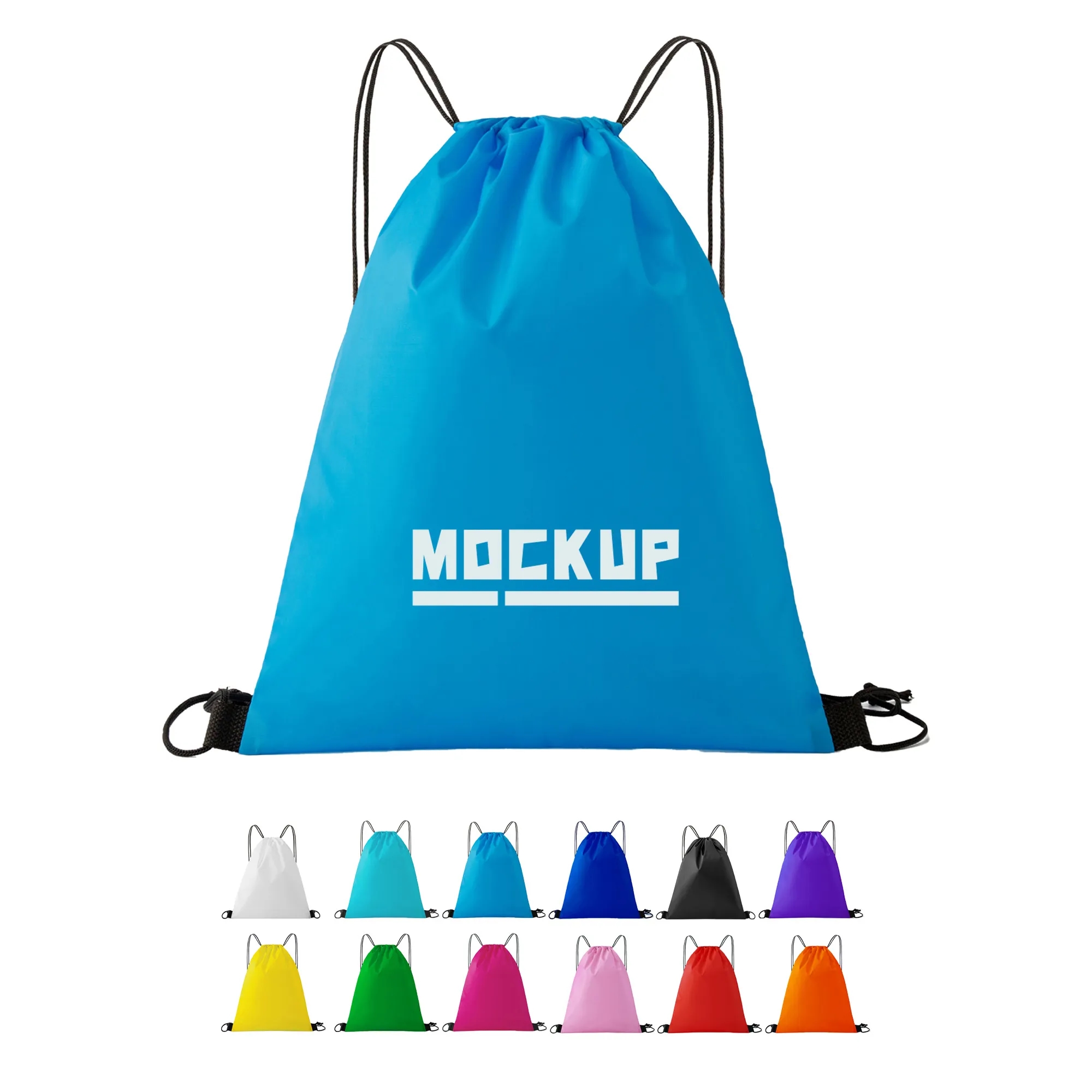 210D Full Color Drawstring Backpack 2