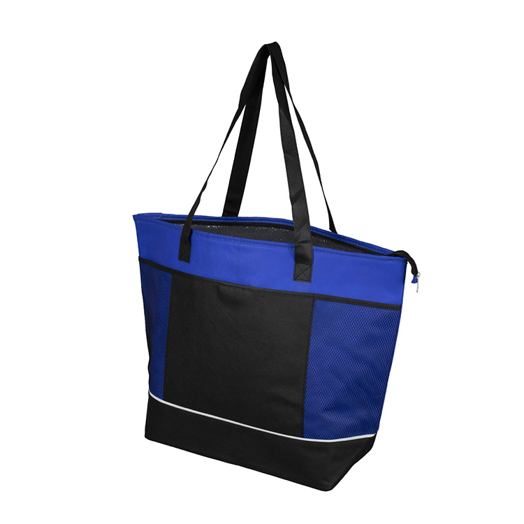 22"W x 16"H x 7 ½"Gusset - "FROST LINE" Super-Sized Insulated Zipper Cooler Tote 61