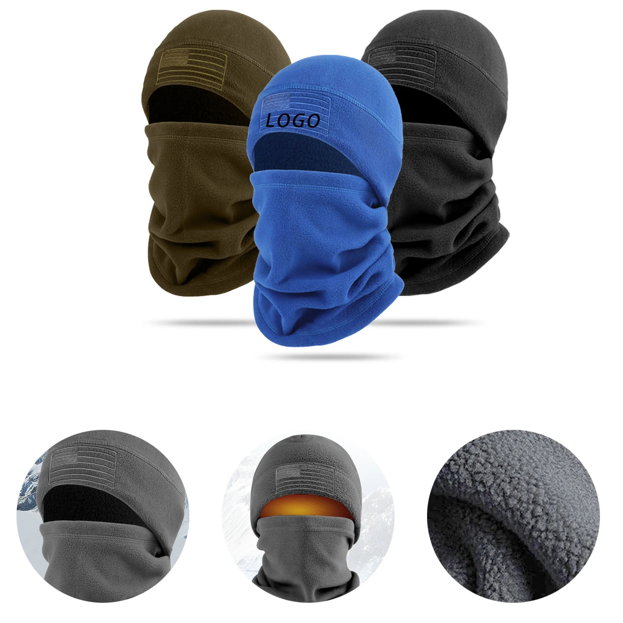 Premium Winter Ski Mask With Logo For Skiing, Skating