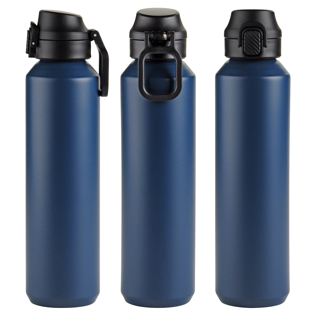 Nexus 27 oz Recycled Aluminum Bottle with Flip-Top Lid and Carabiner 42