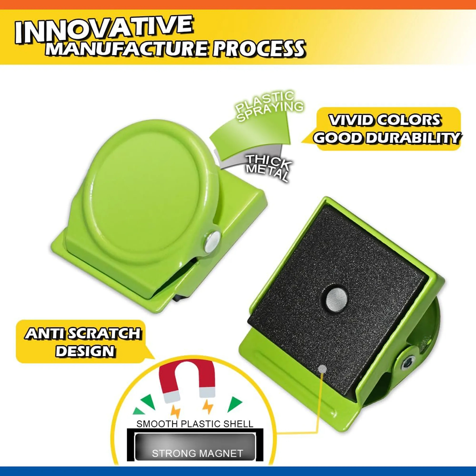 These colorful magnetic notepads are a fun and practical add 2
