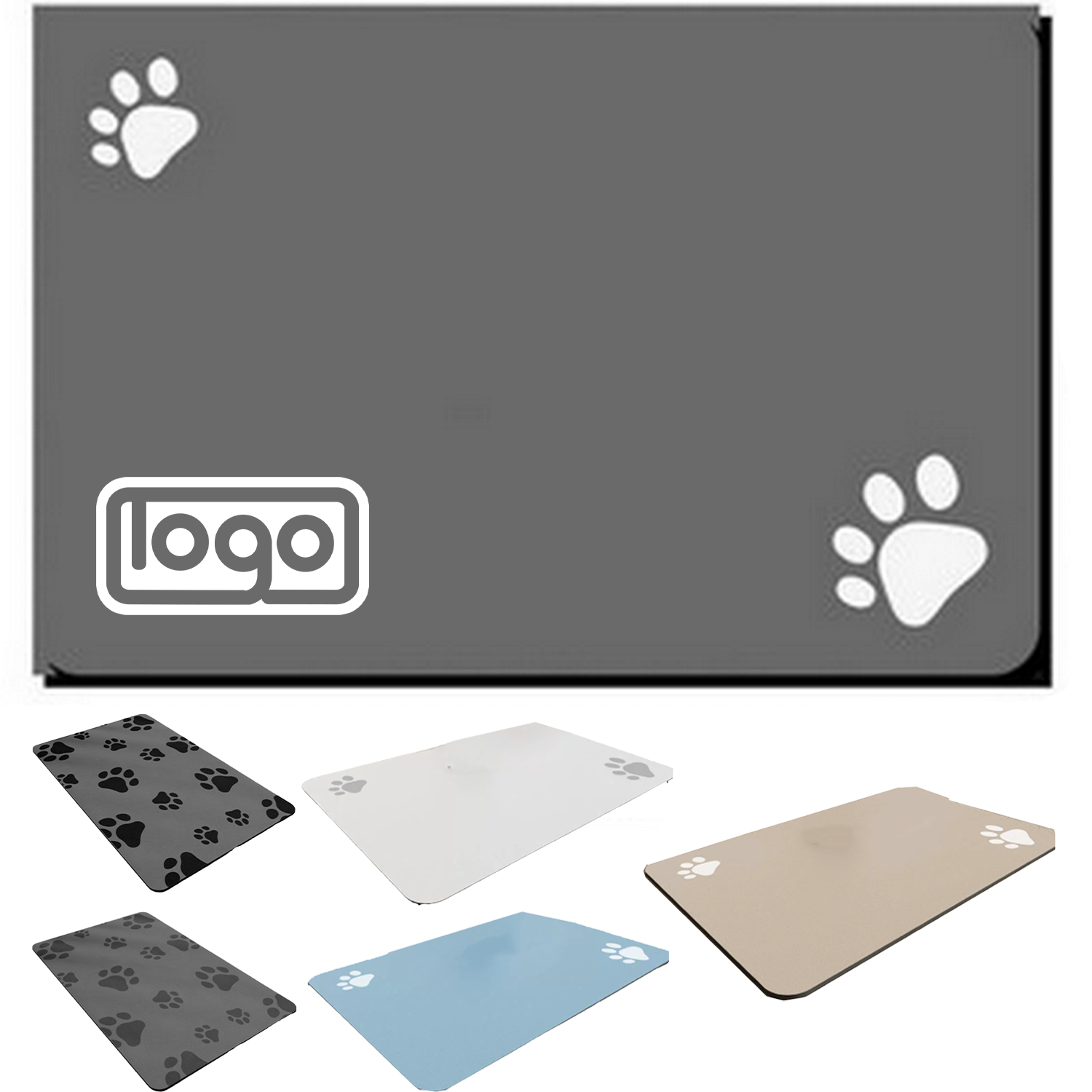 Stain-Resistant & Non-Slip Pet Feeding Mat 6