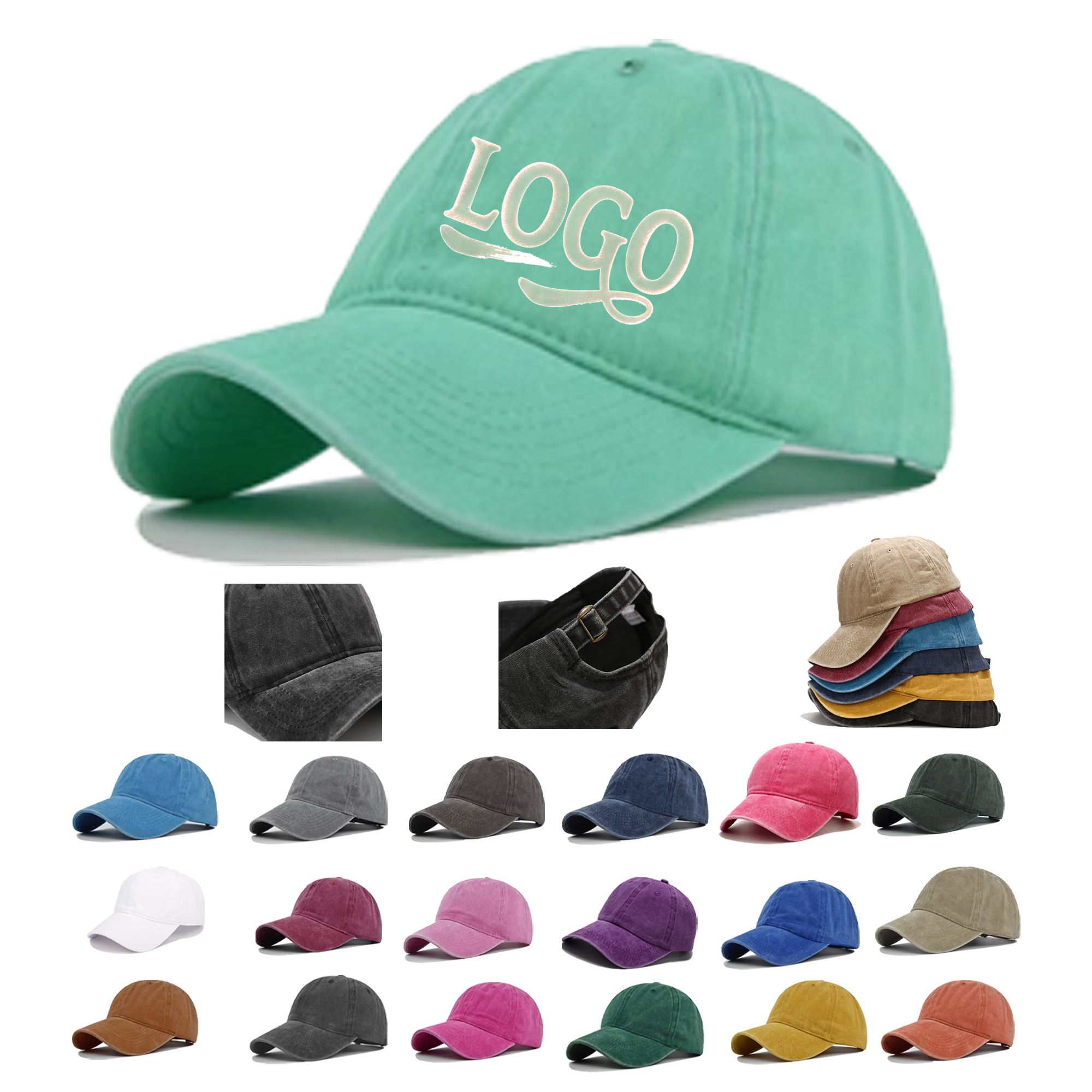 Adjustable Cotton Baseball Cap 4