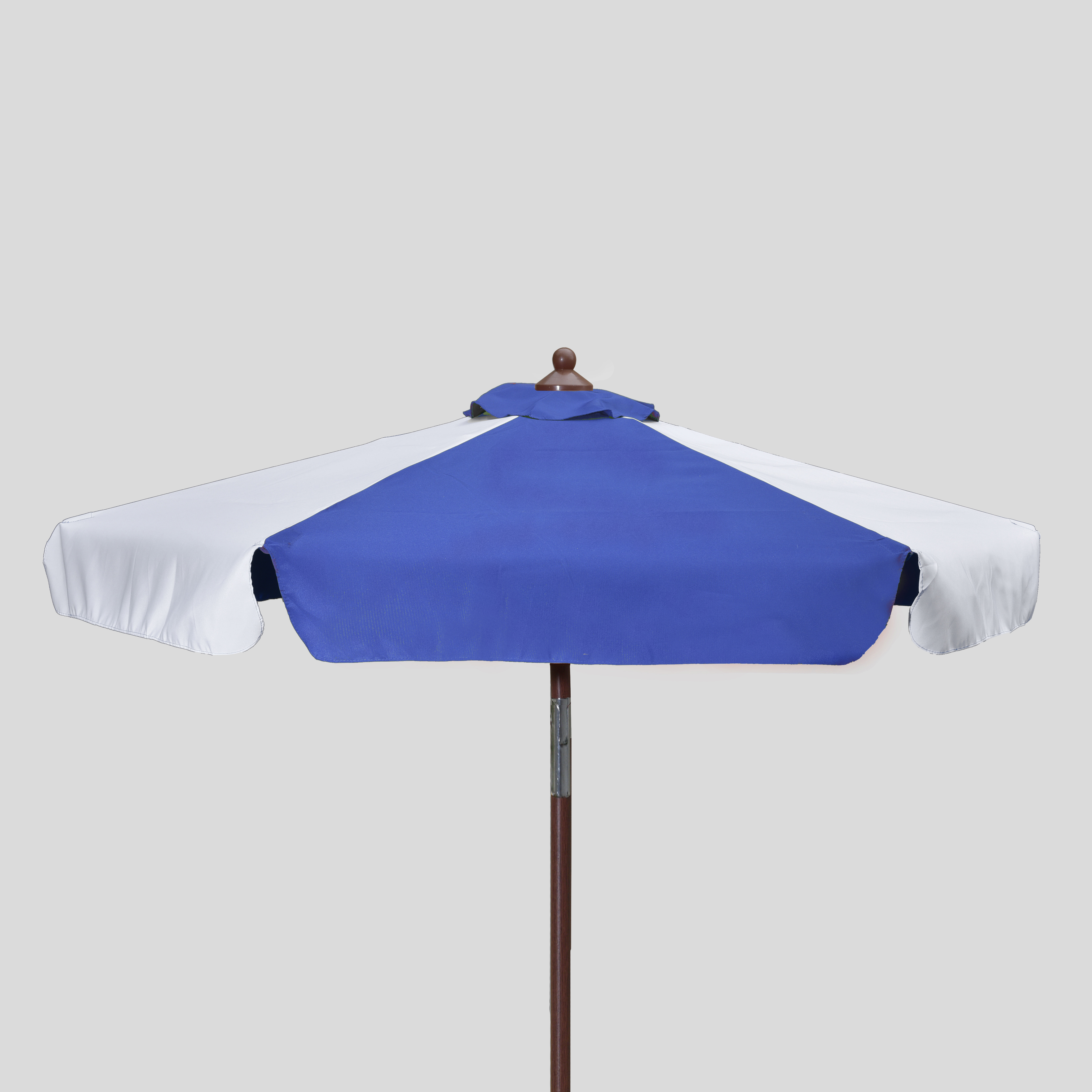 7' Wood Look Market Umbrella with Tilt