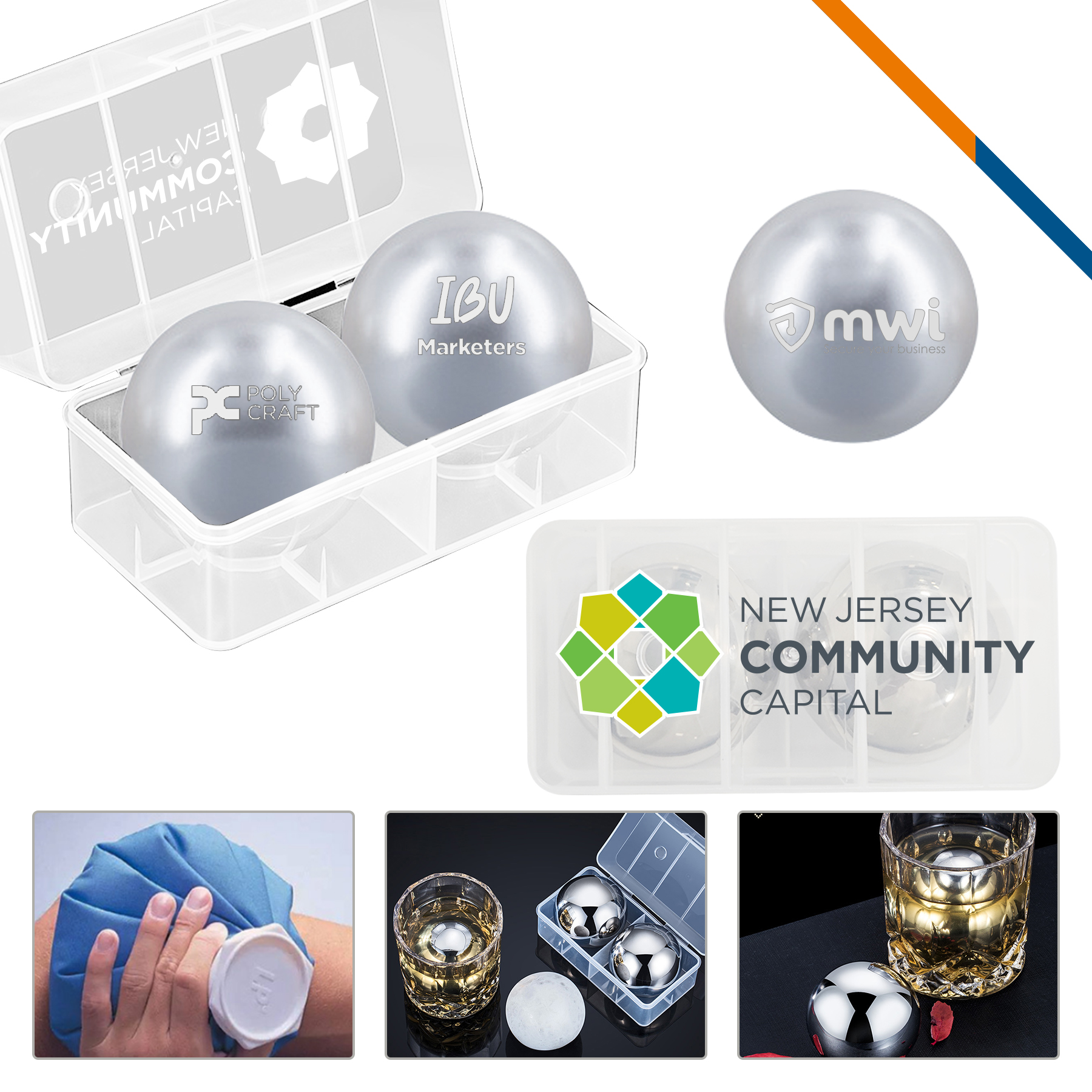 Feze Stainless Steel Ice Ball 1