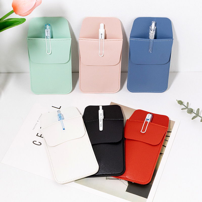 PU Leather Pocket Protector for Men Shirt Lab Coats 2