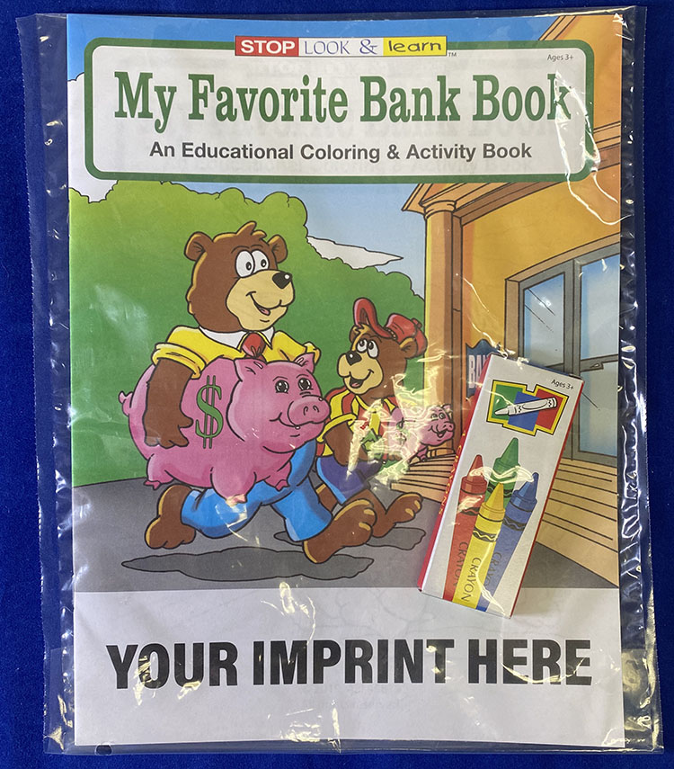 COLORING SET - My Favorite Bank Coloring Book Fun Pack 7