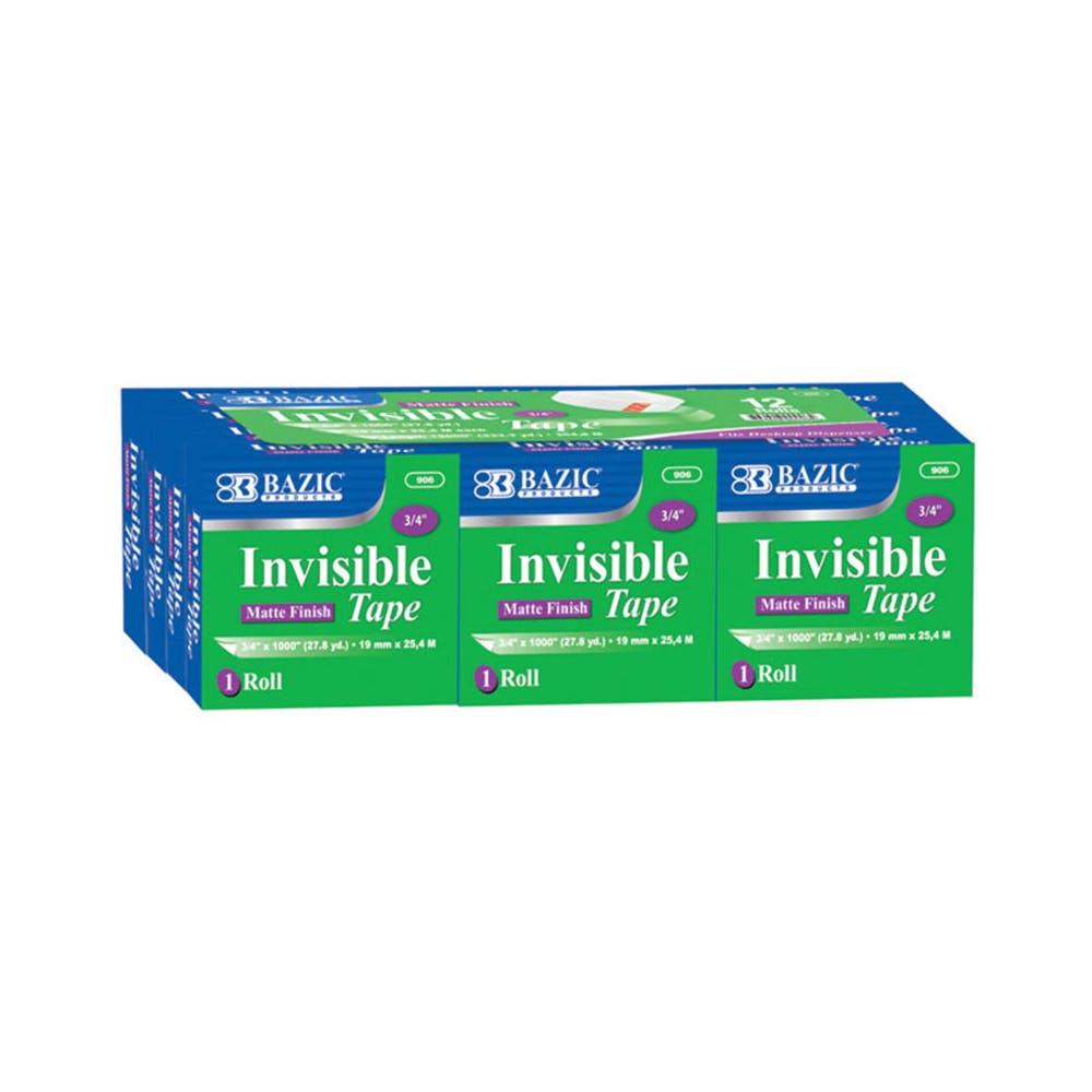 Invisible Tape Refills - Matte 3/4" x 1000" 1