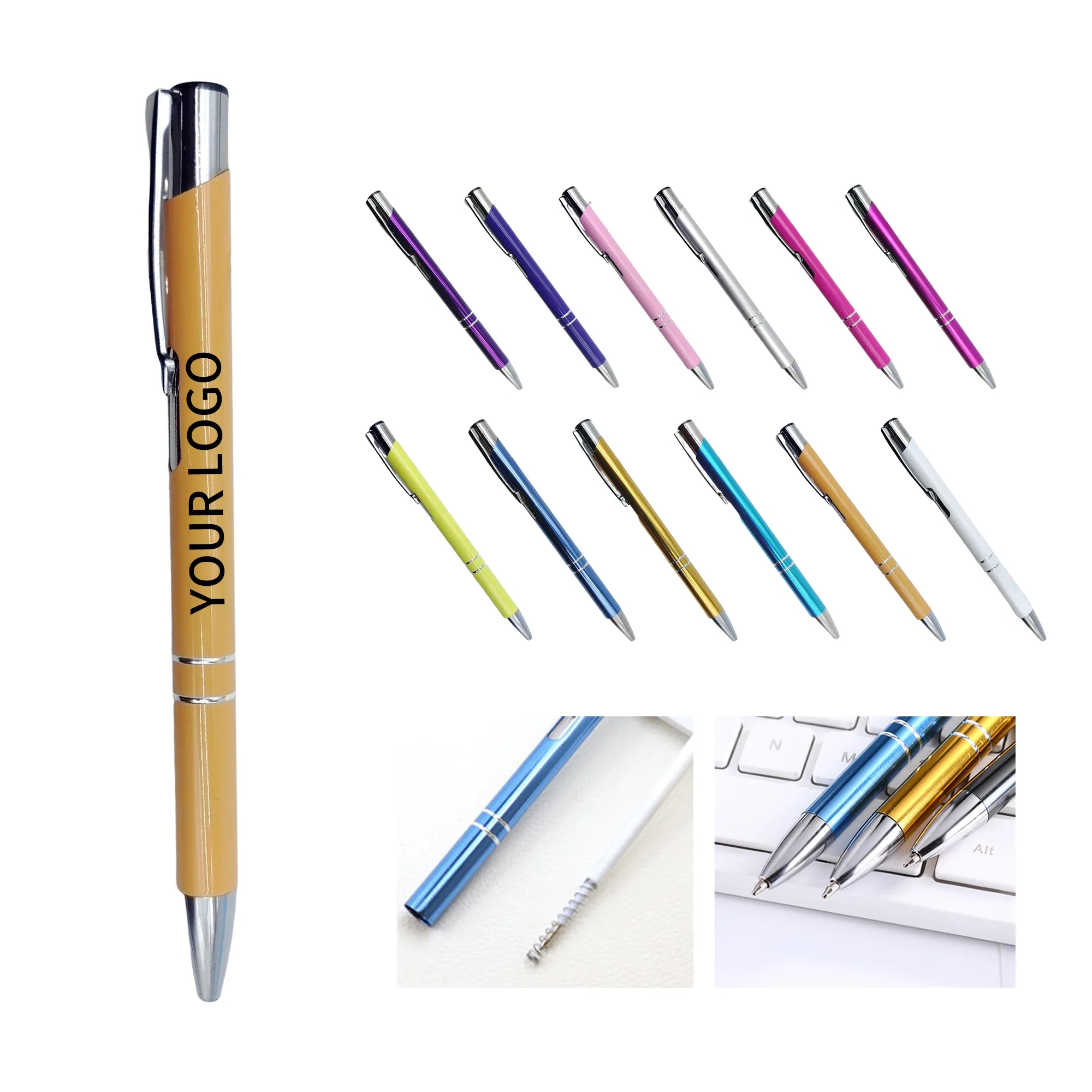 Aluminum Click Ballpoint Pen 5.75 Inch 13