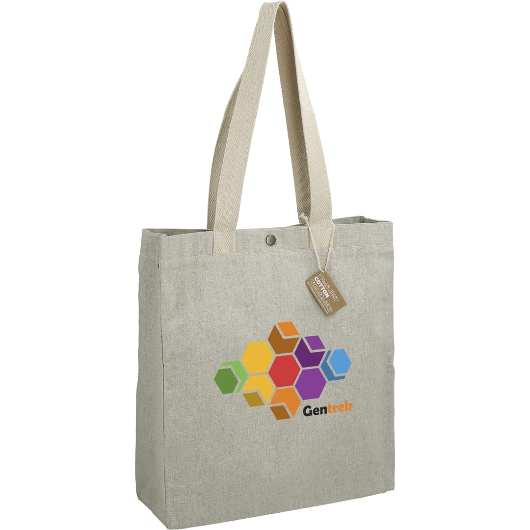 Repose 10oz Recycled Cotton Box Tote w/Snap 75