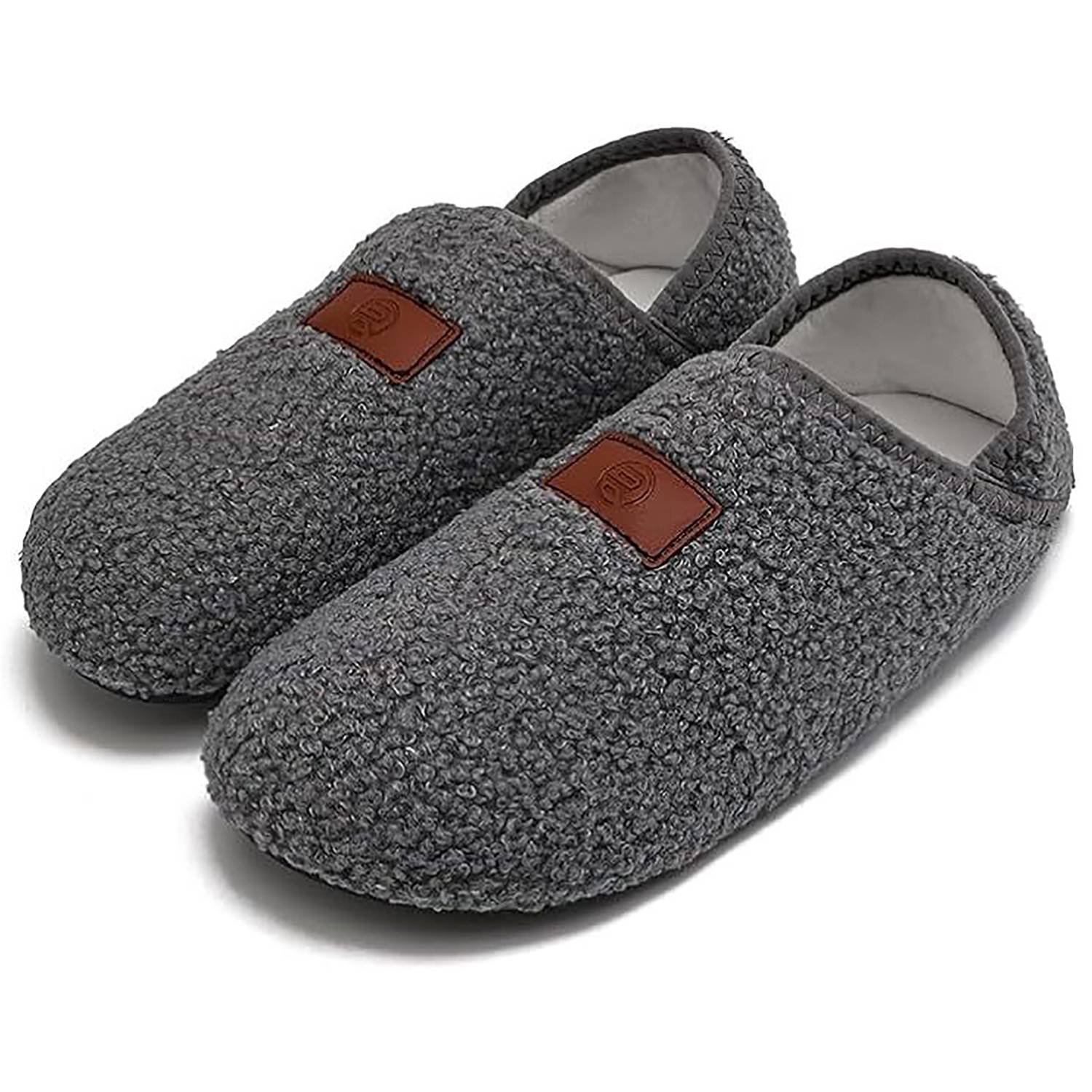 Warm Anti Slip Cotton Slippers w/ Covered Heels 5