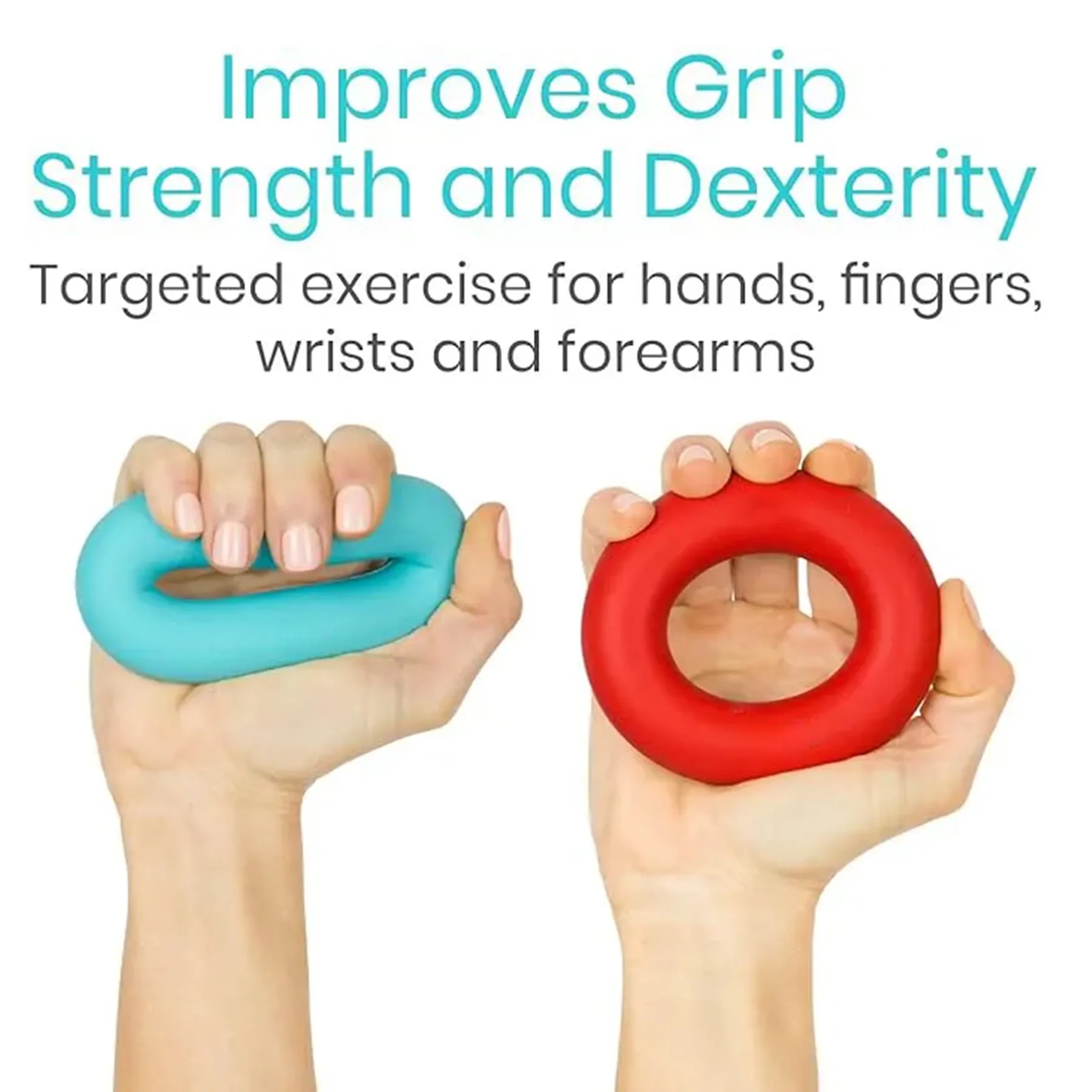Silicone Rubber Portable Strength Hand Grip Ring 5