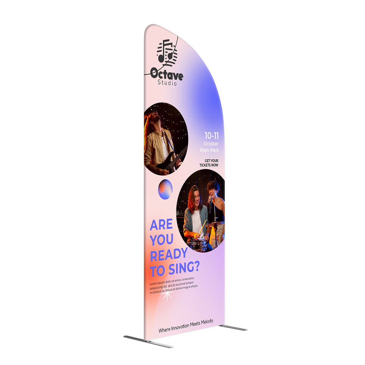 NEW MagLock Convex Fabric Display - 3'x8' 2