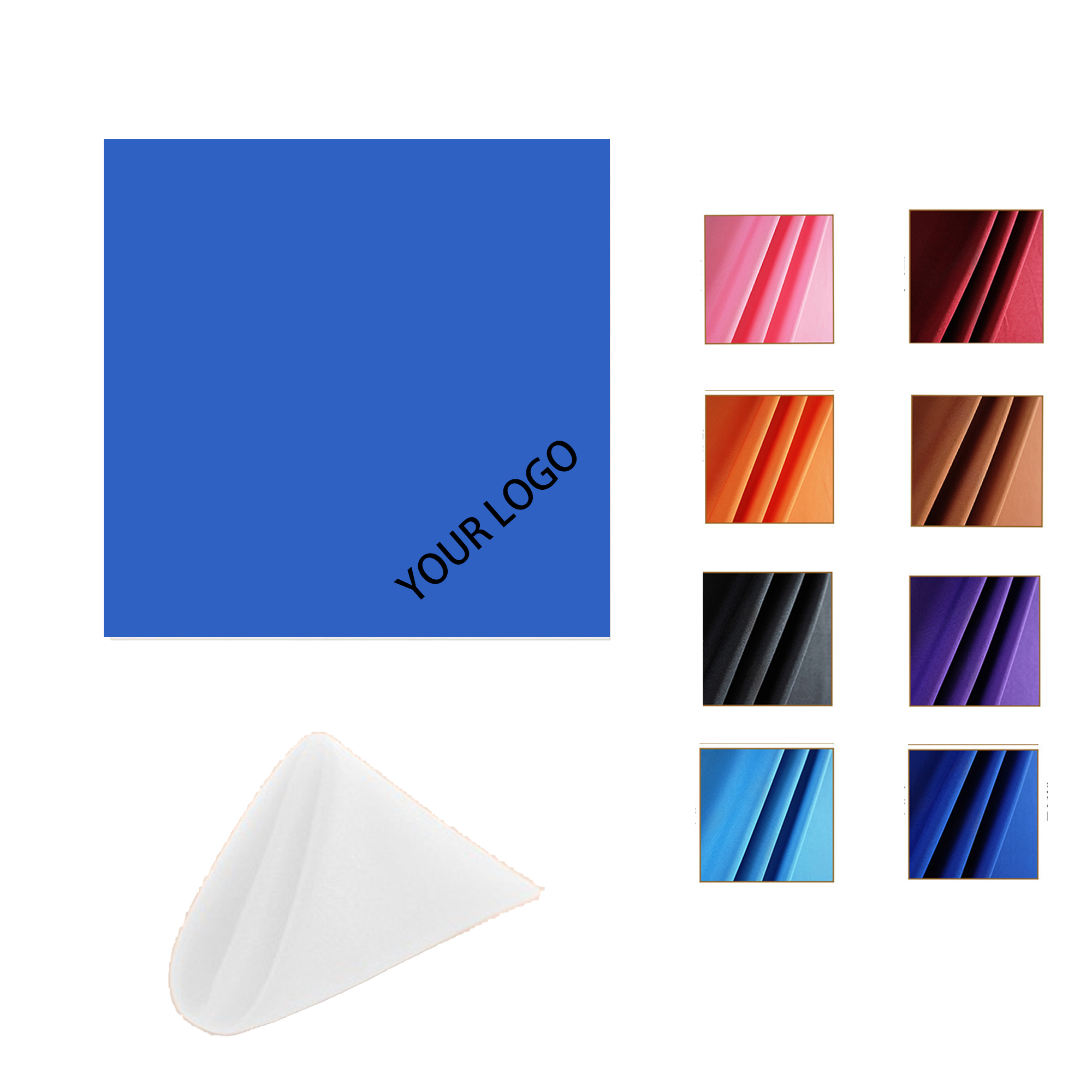 MOQ:50pcs Polyester Table Napkins 1