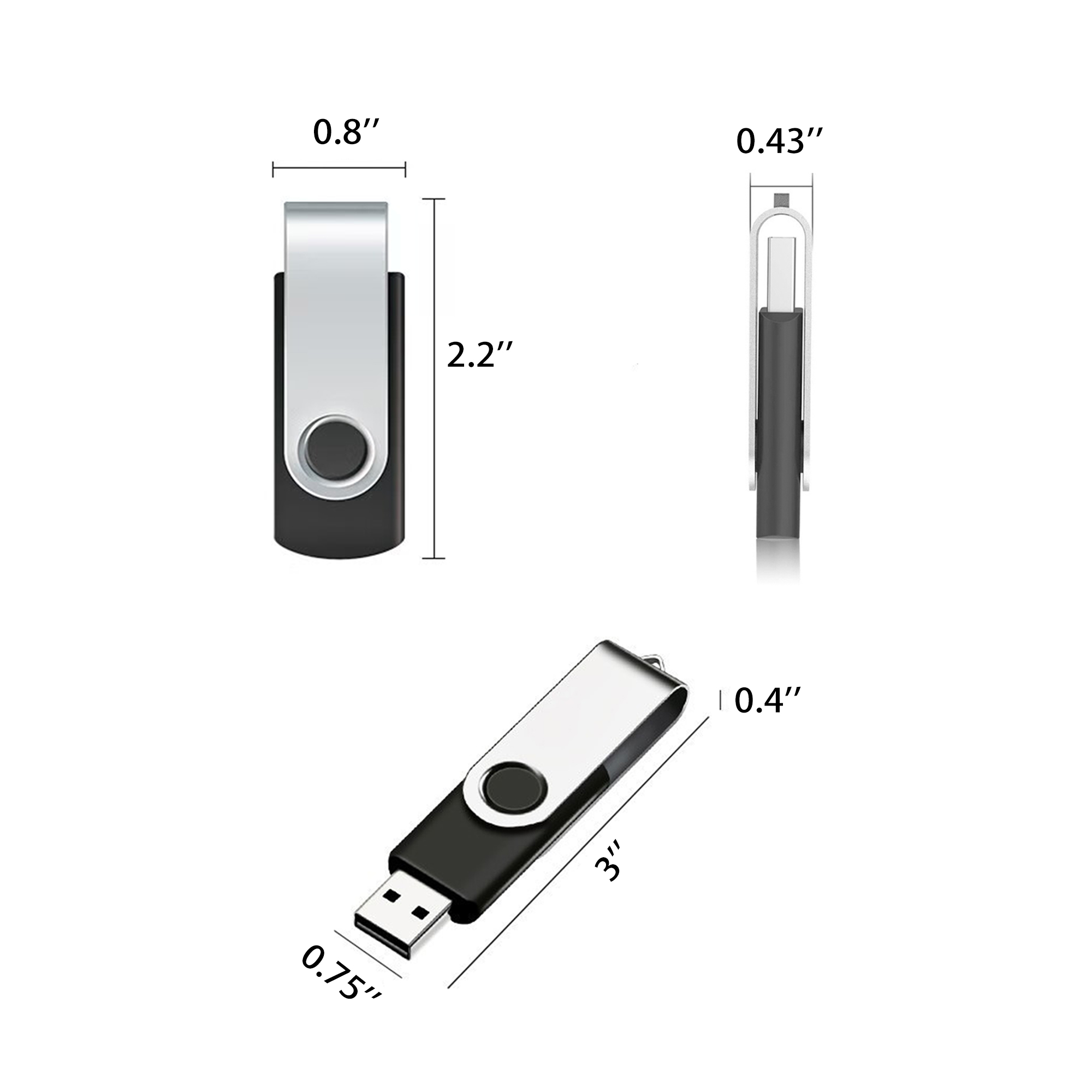 8G Metal USB Flash Drive MOQ 100 3