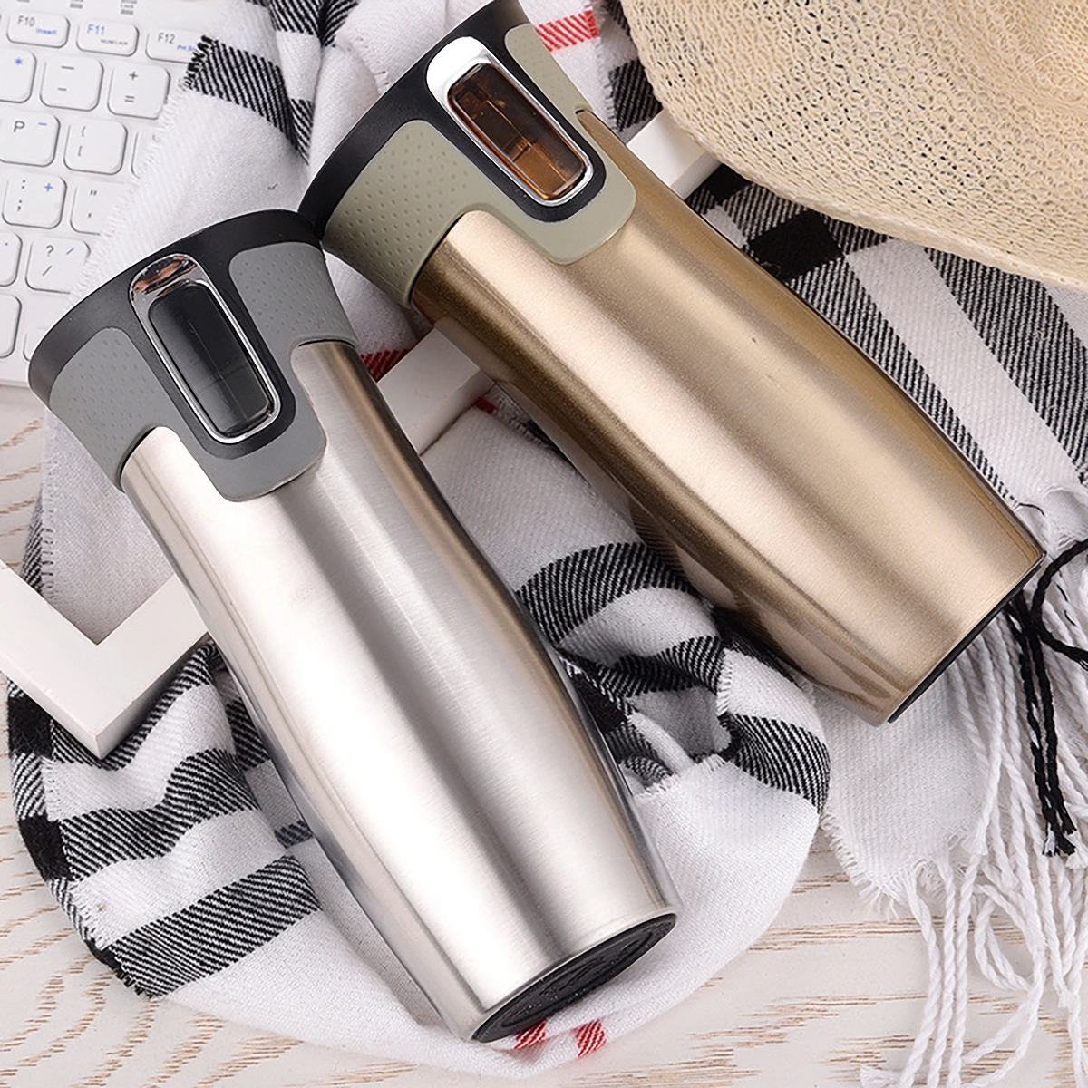 16 Oz Stainless Steel Travel Mug 2