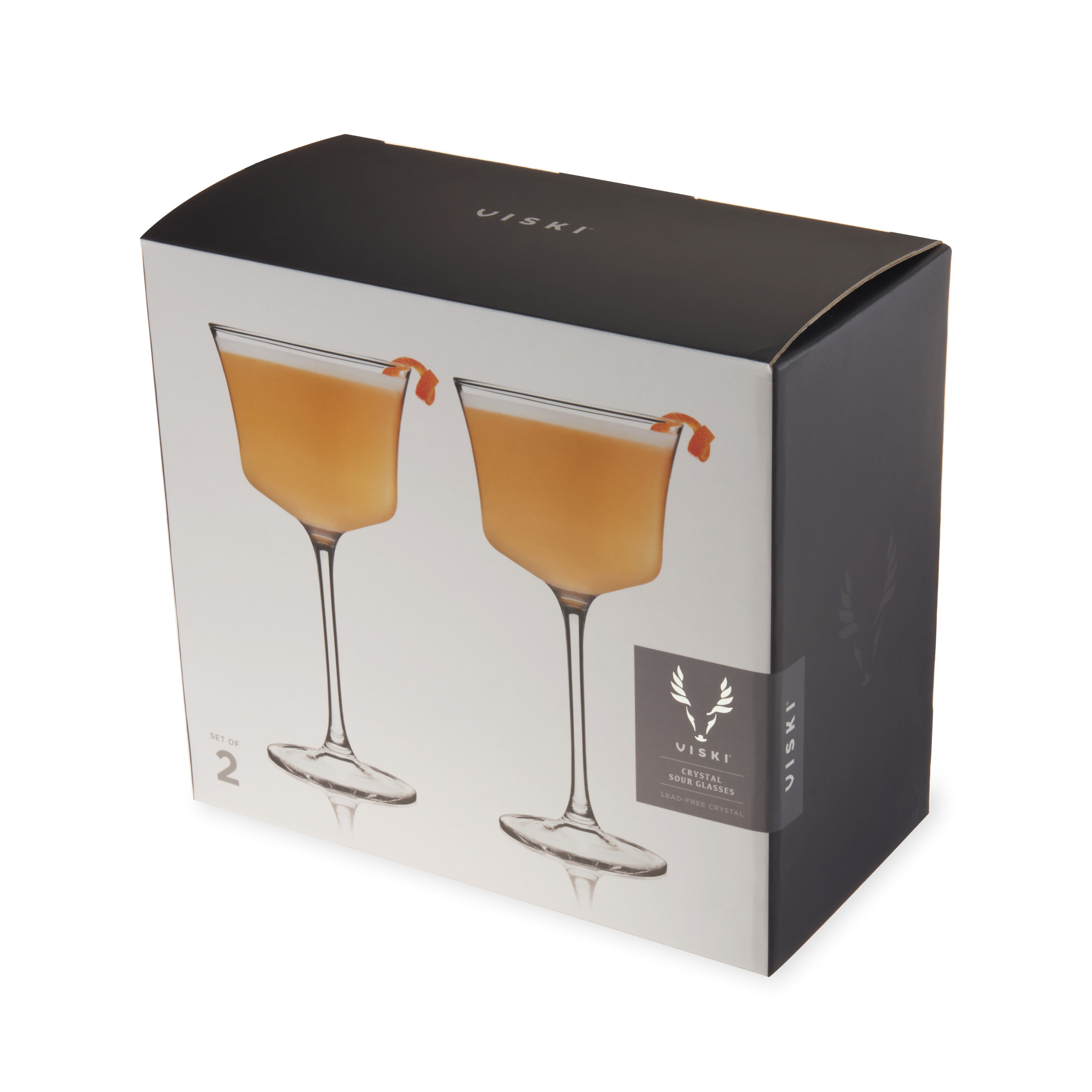 Viski® Crystal Sour Glass, set of 2 3