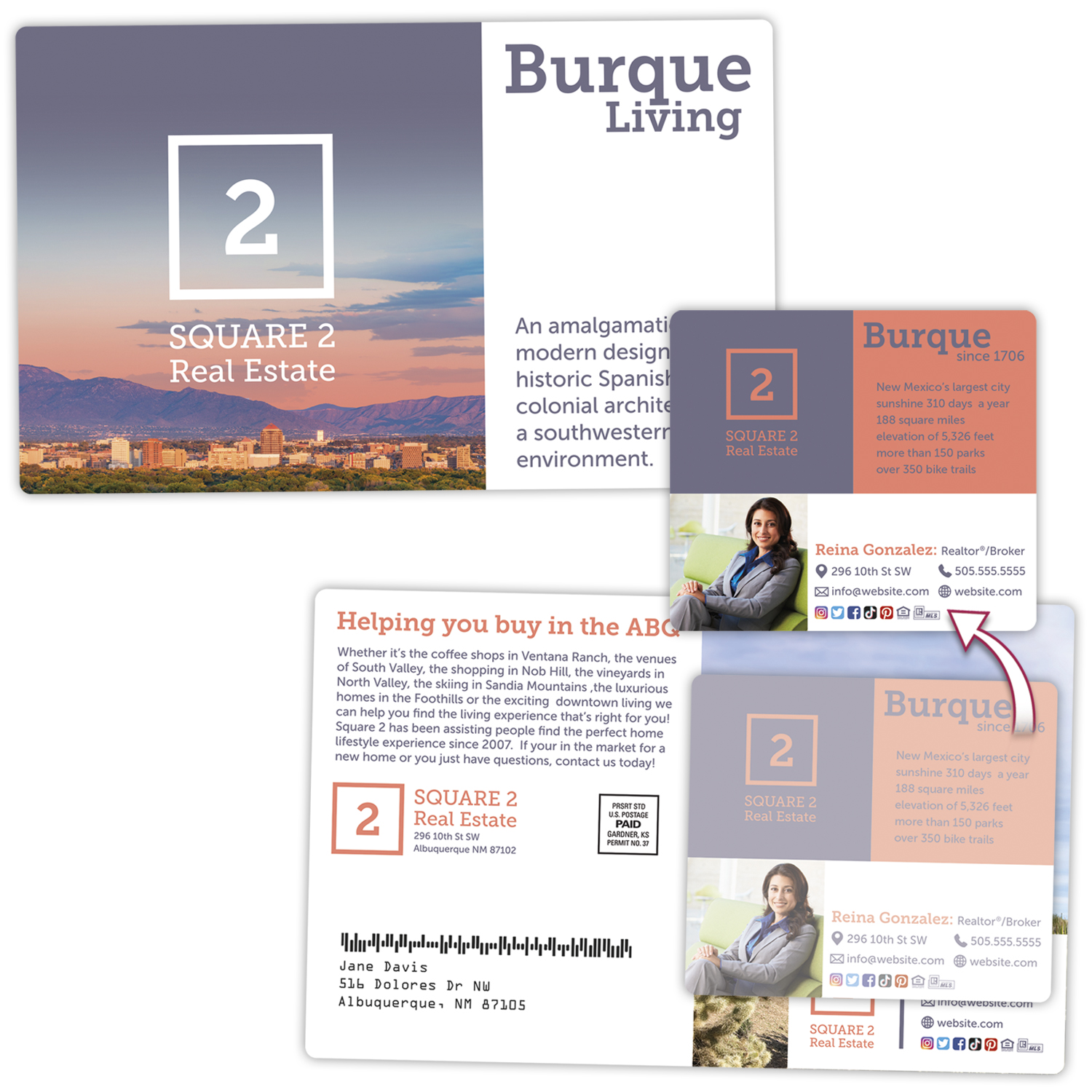 Magna-Peel UV-Coated (1S) Postcard (8.5x5.25; 10pt) with 3.5x4 Round Corner Magnet (20 mil) 1