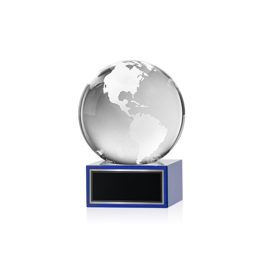 Globe Award on Hancock Base - Blue 9