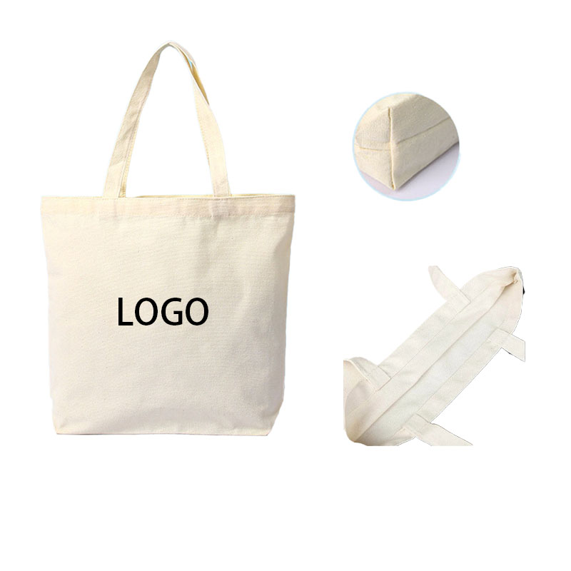 10 oz Cotton Canvas Boat Tote Bag (11 13/16" W x 13 3/4" H x 3" G) 1