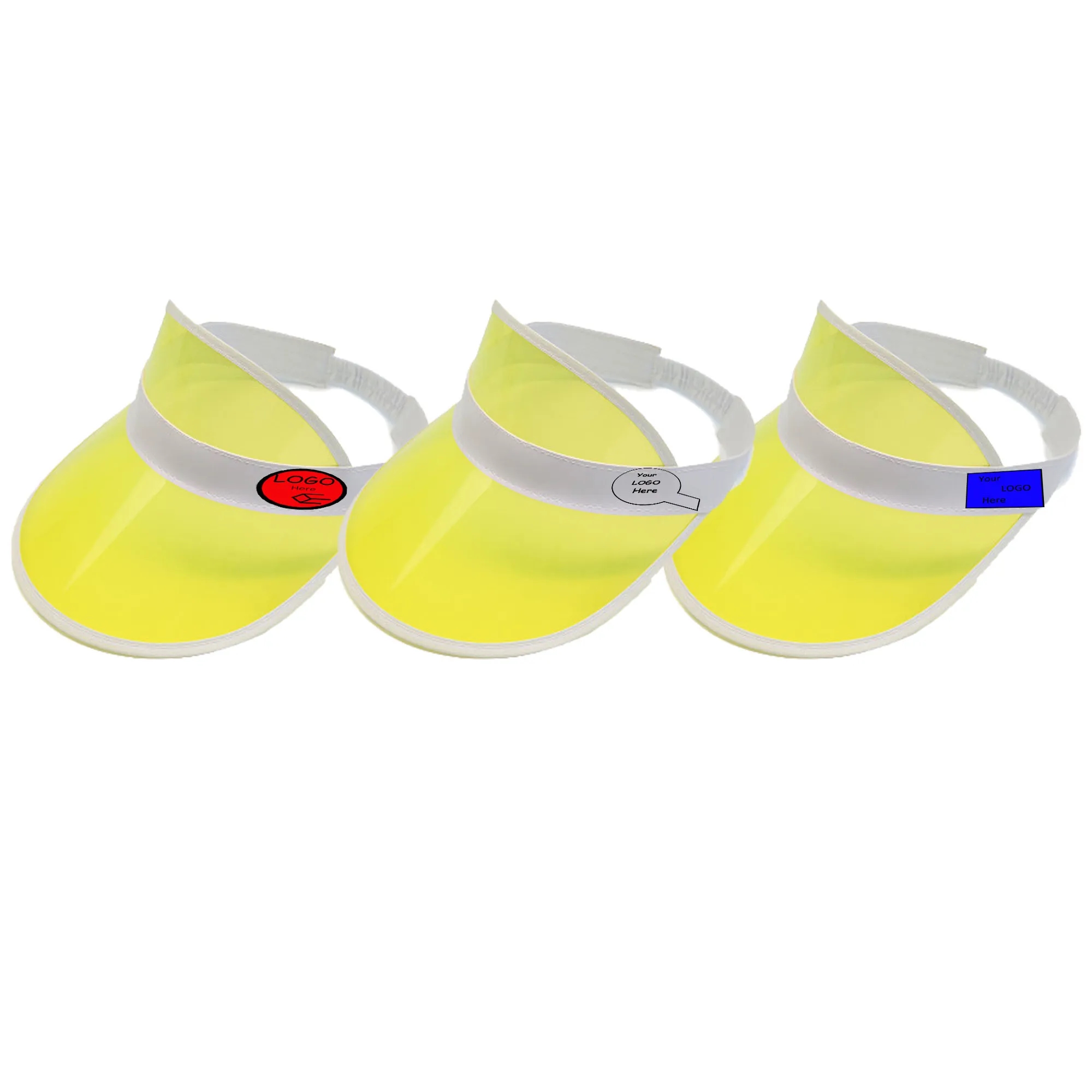 PVC Transparent Sunshade Visor Cap 3