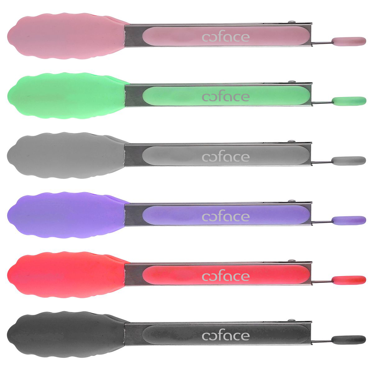 Silicone Tong with Many Color Choices, Optional Cooking Utensil Set 8