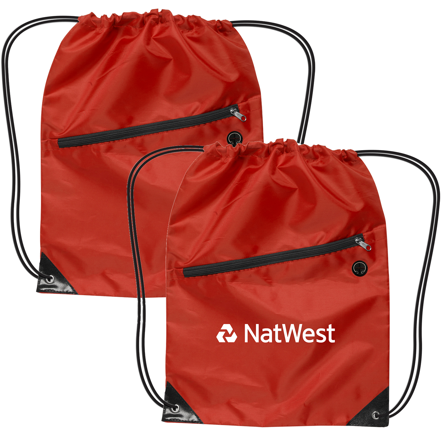 Drawstring Backpacks With Earbud Port 4