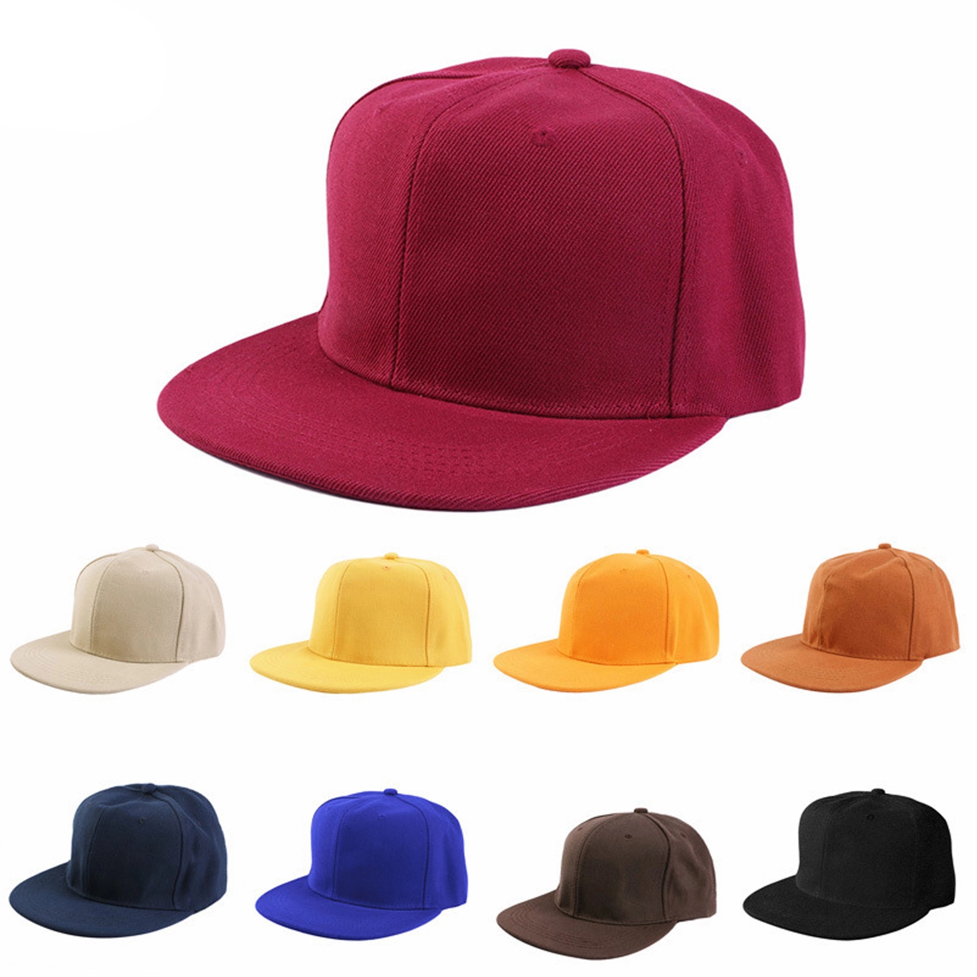 Embroidery Flat Bill Snap Back Cap 4