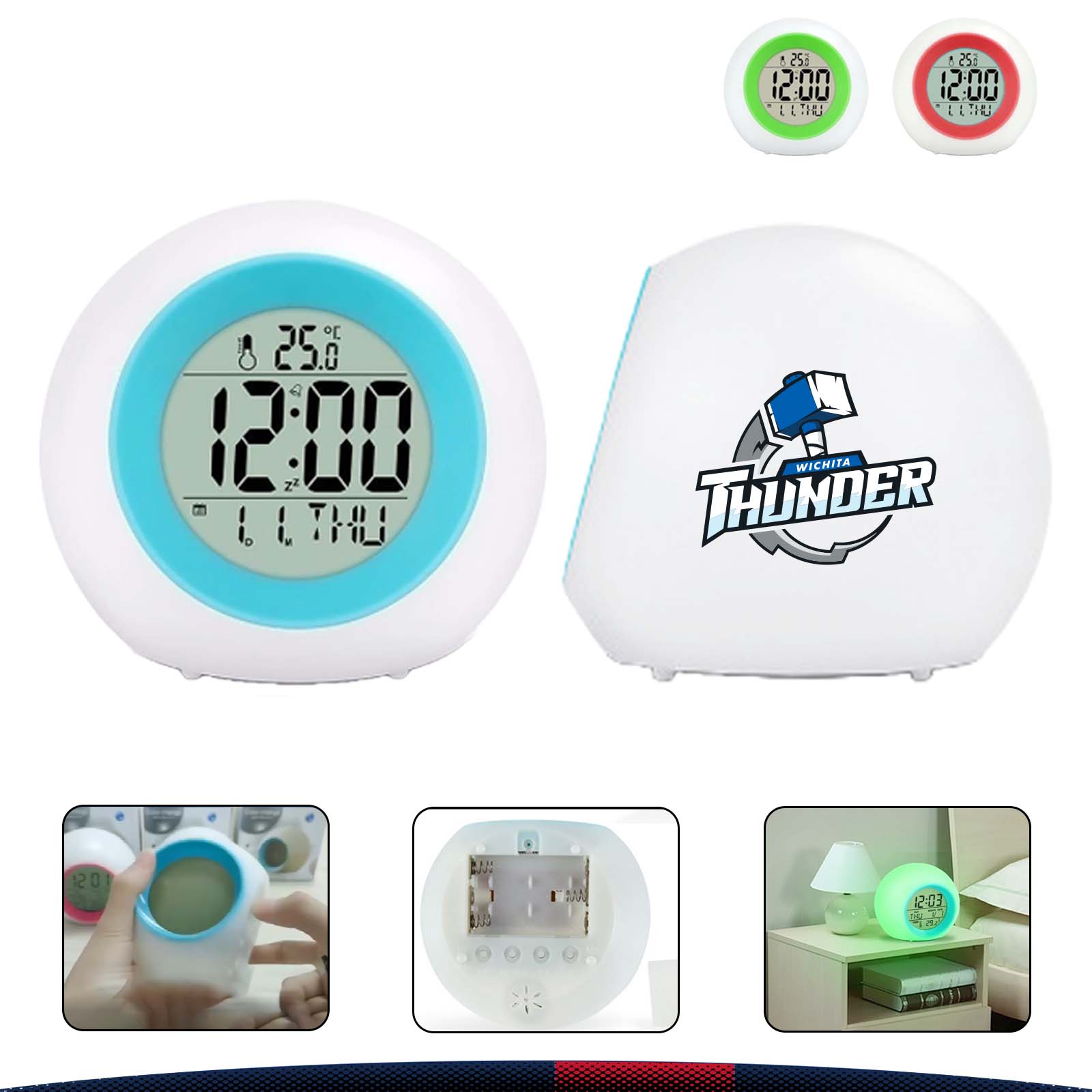Color Change Round Clock 5