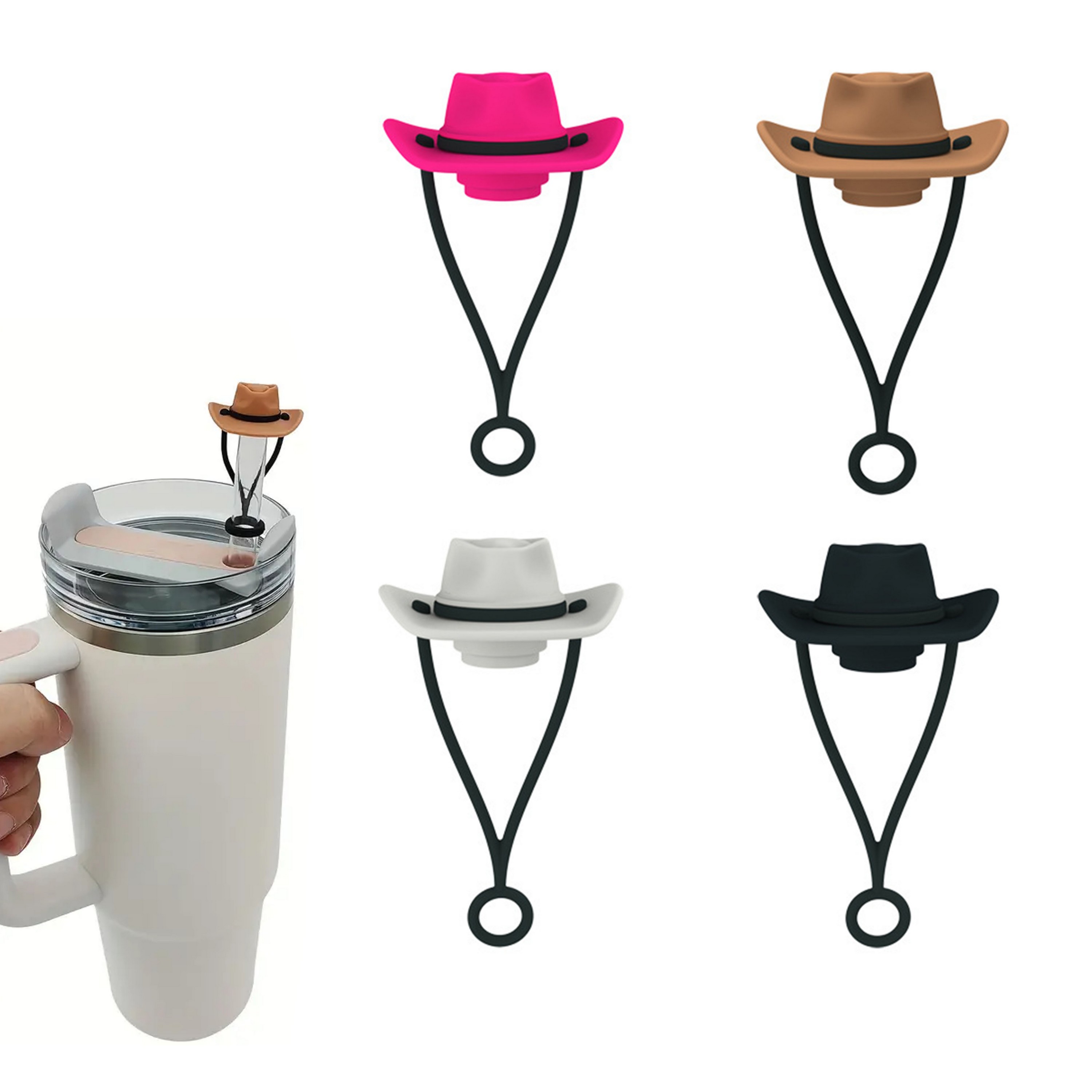 Silicone Cowboy Hat Straw Covers Cap 5