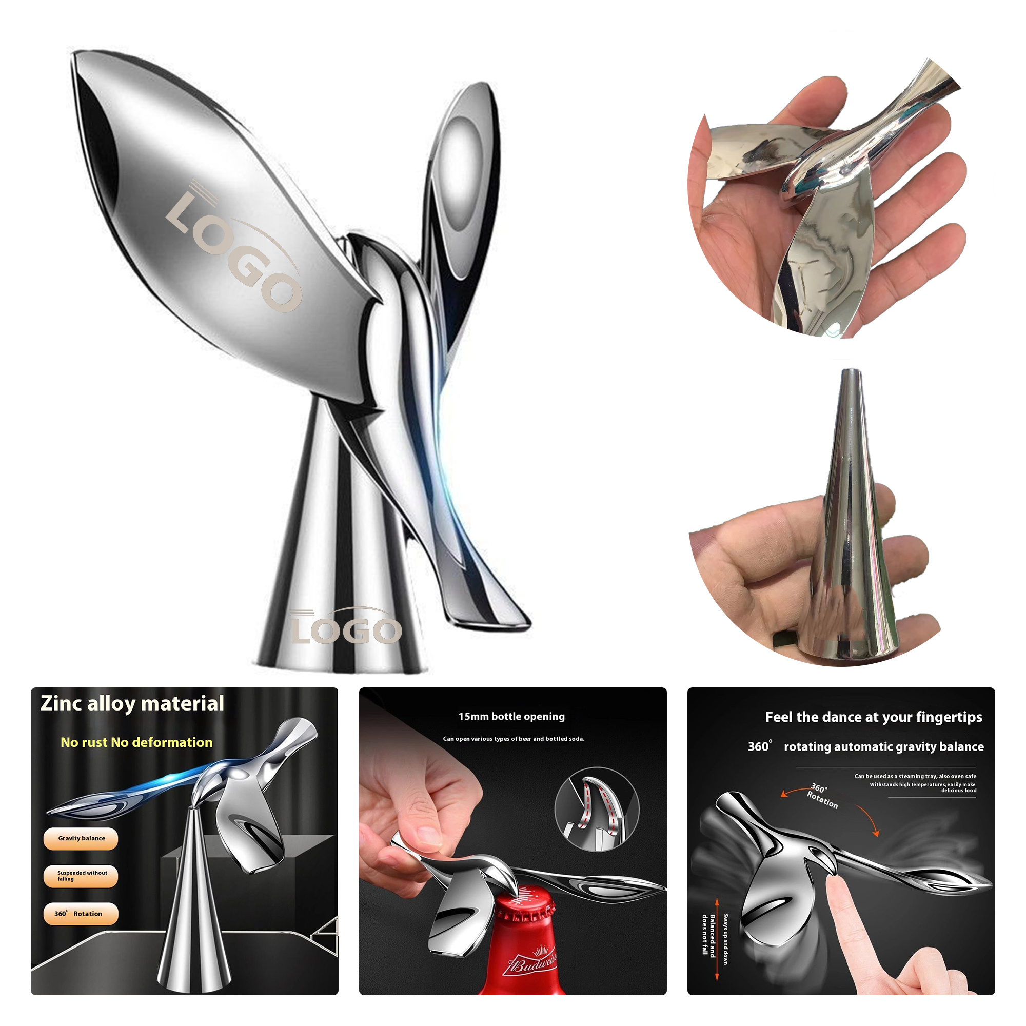 MOQ 10pcs Balancing Eagle Wine Opener 3