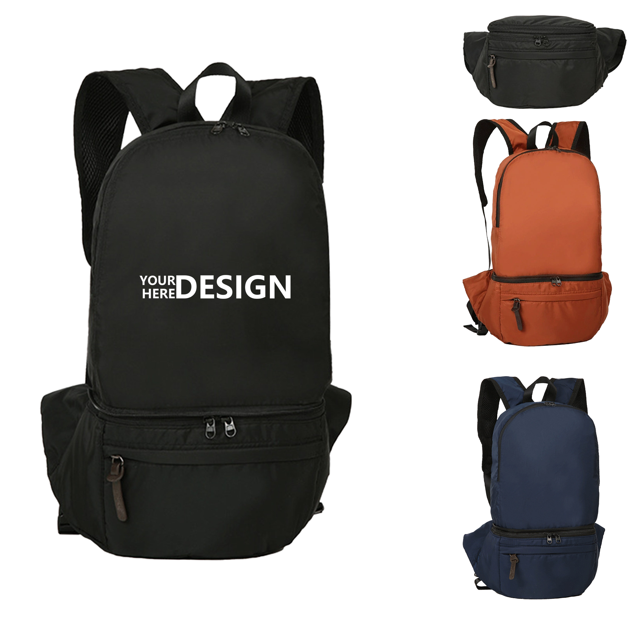 Lightweight Polyester Folding Backpack 2