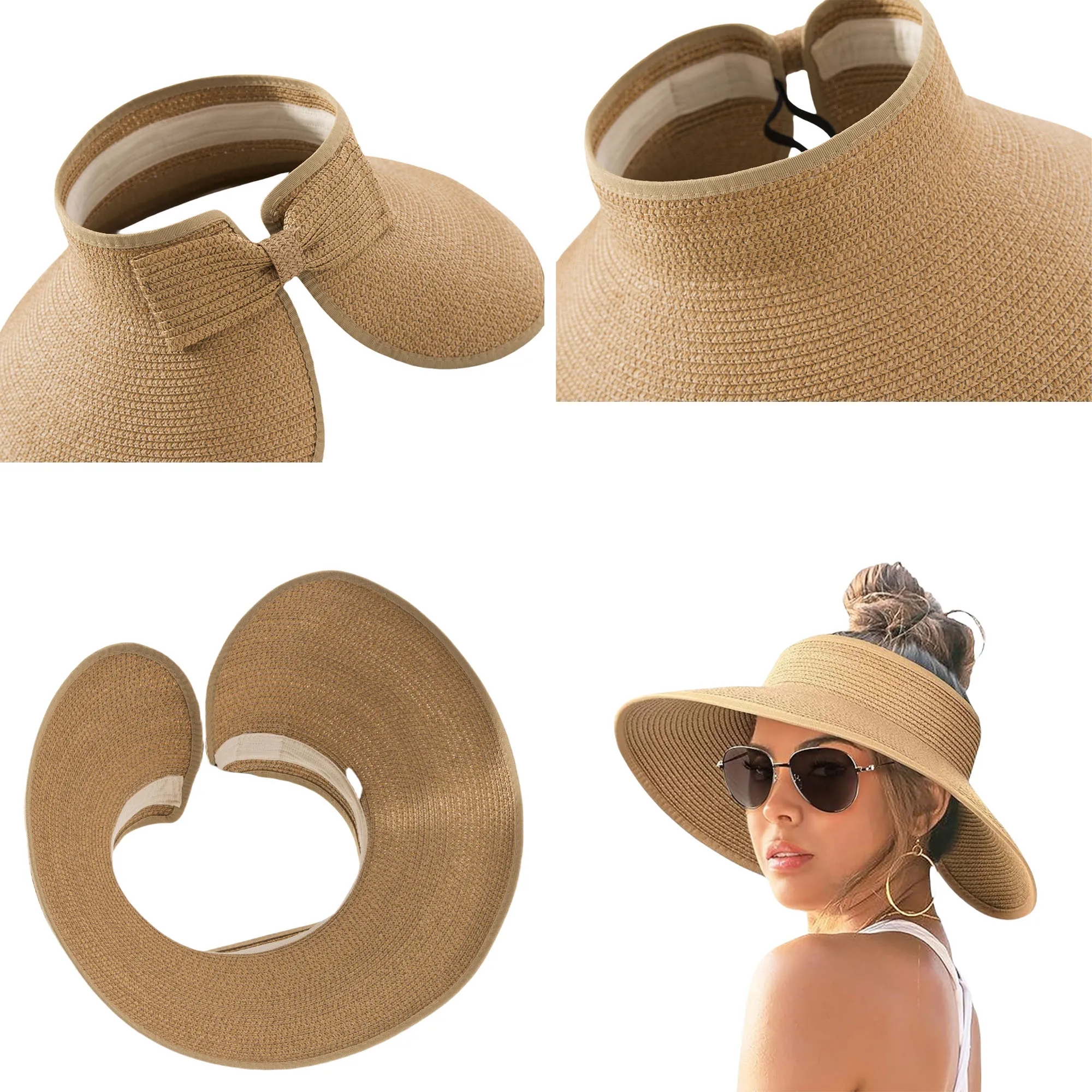 Straw Sun Visor Hats 27