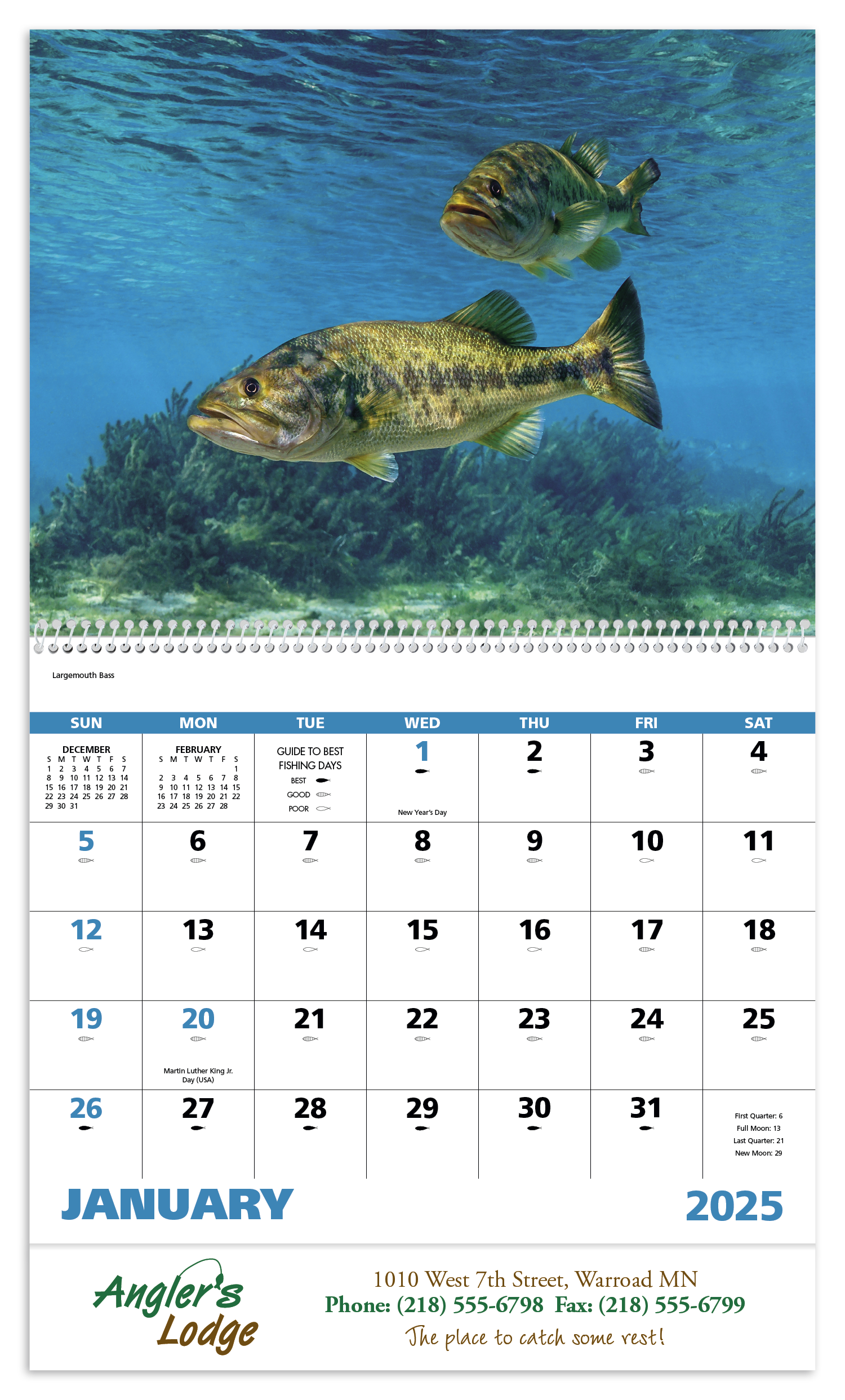 Good Value™ Fishing - Spiral Calendar 37