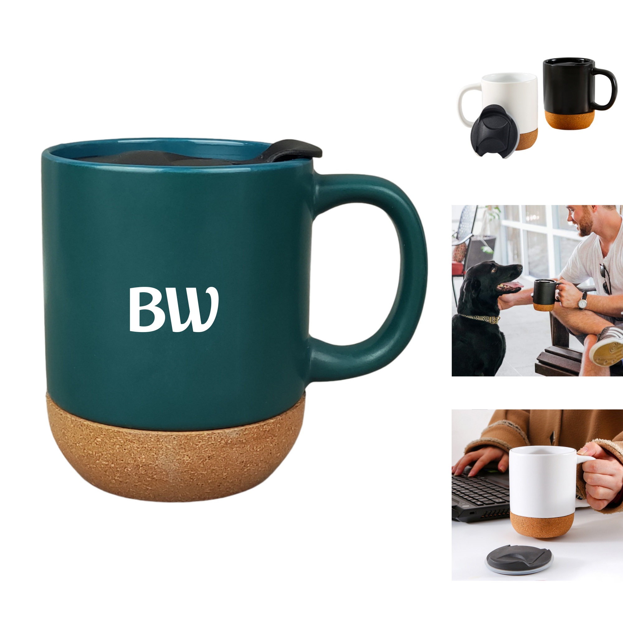 Coffee Mugs with Cork Bottom 2