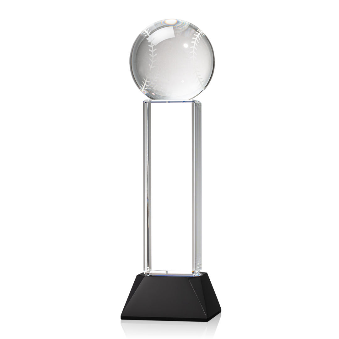 Baseball Award on Stowe Base - Black 9