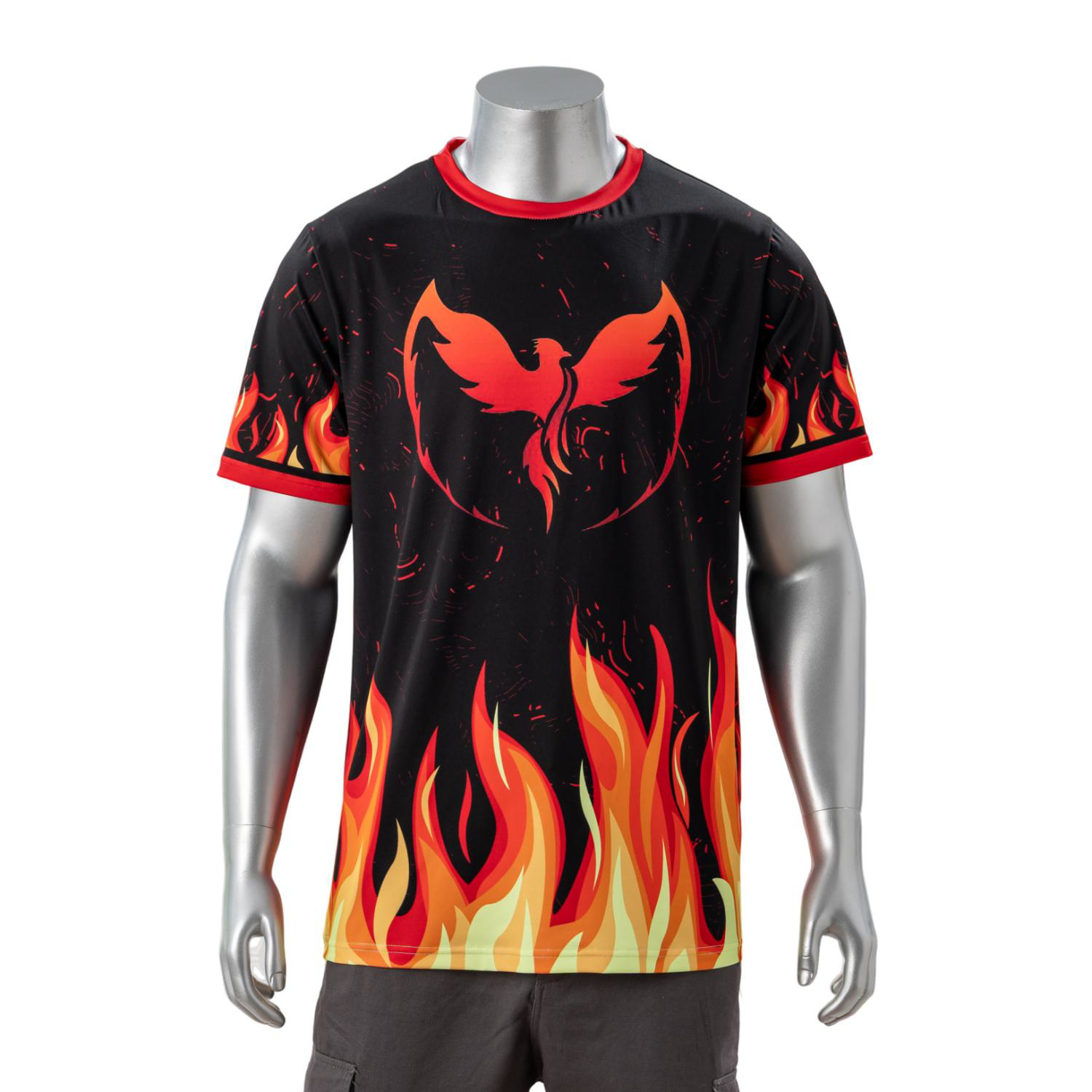 75D Milk Silk Full Color Fluorescent Digital Print Men's Short Sleeve T-Shirt 5