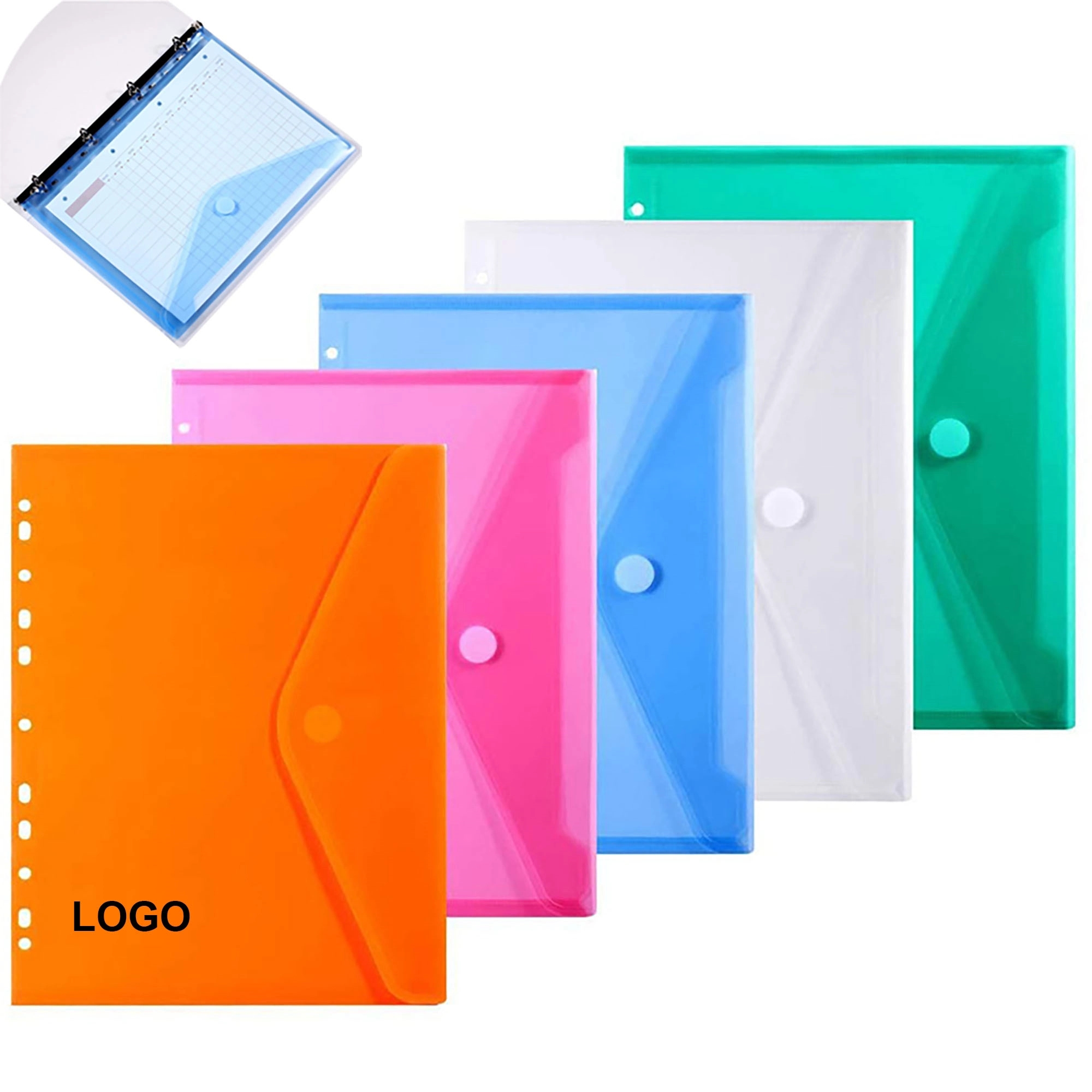 PVC Eyelets Document File Bag