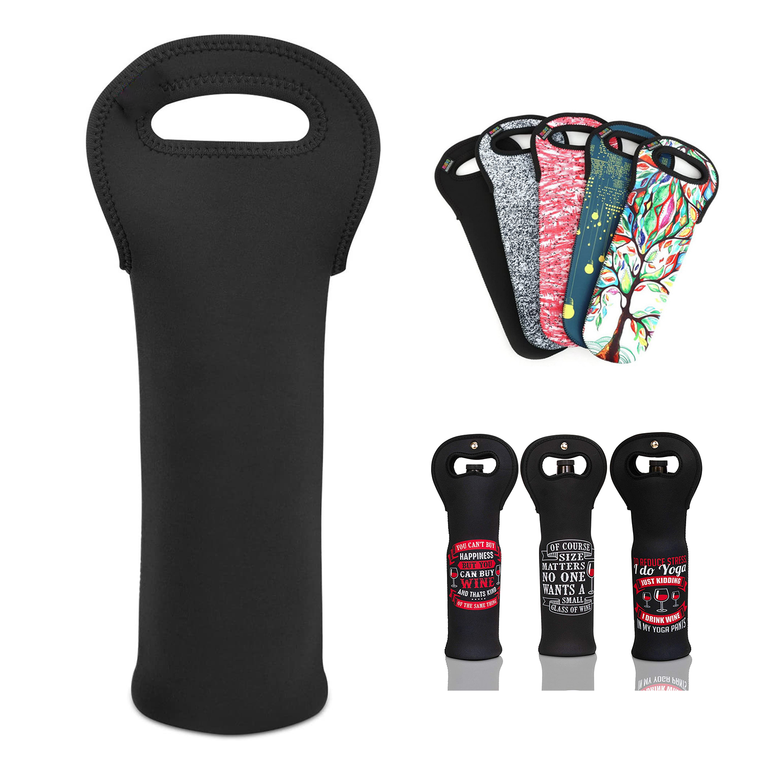 Portable Neoprene Wine Tote Holder 3