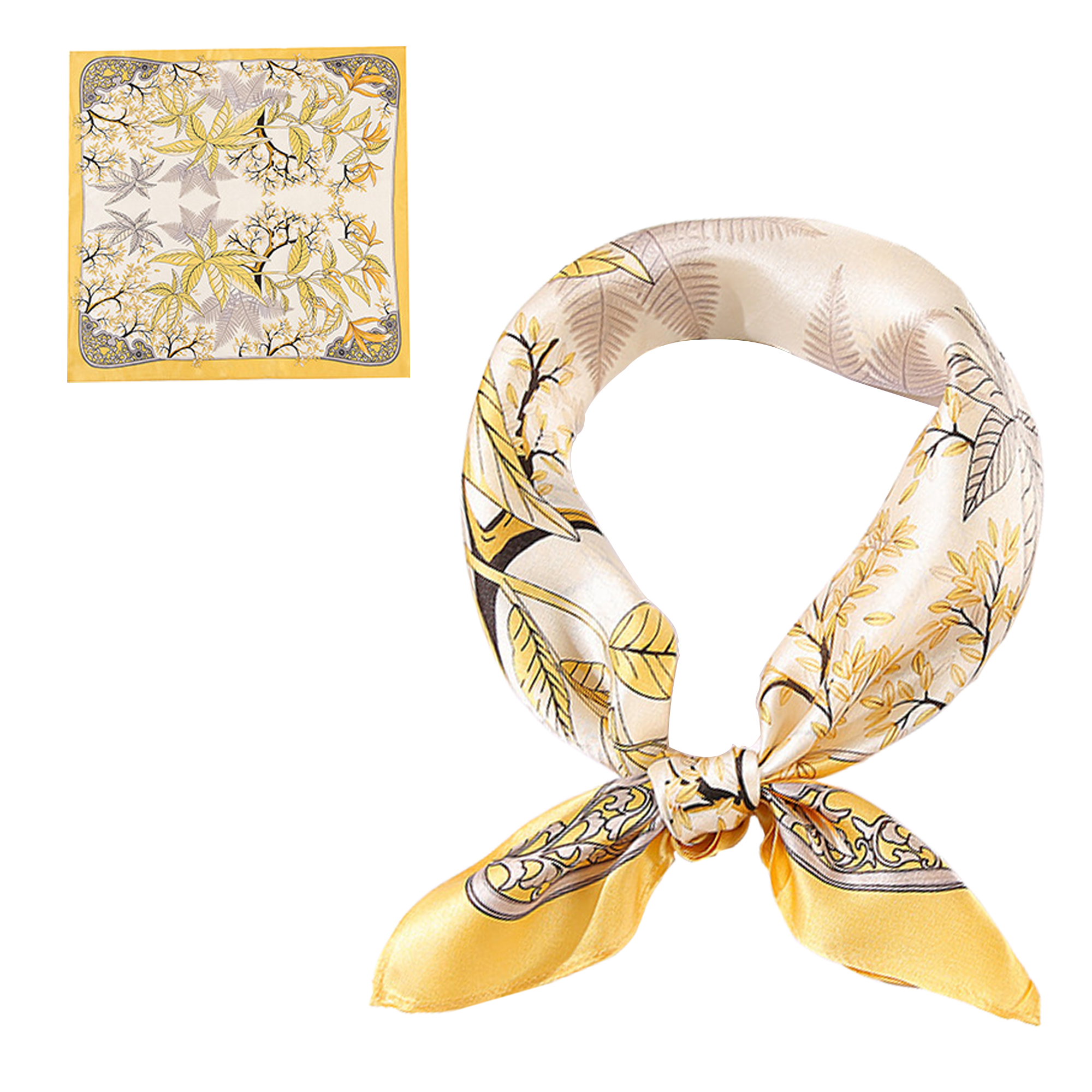 100% Mulberry Silk Bandana Scarf 5