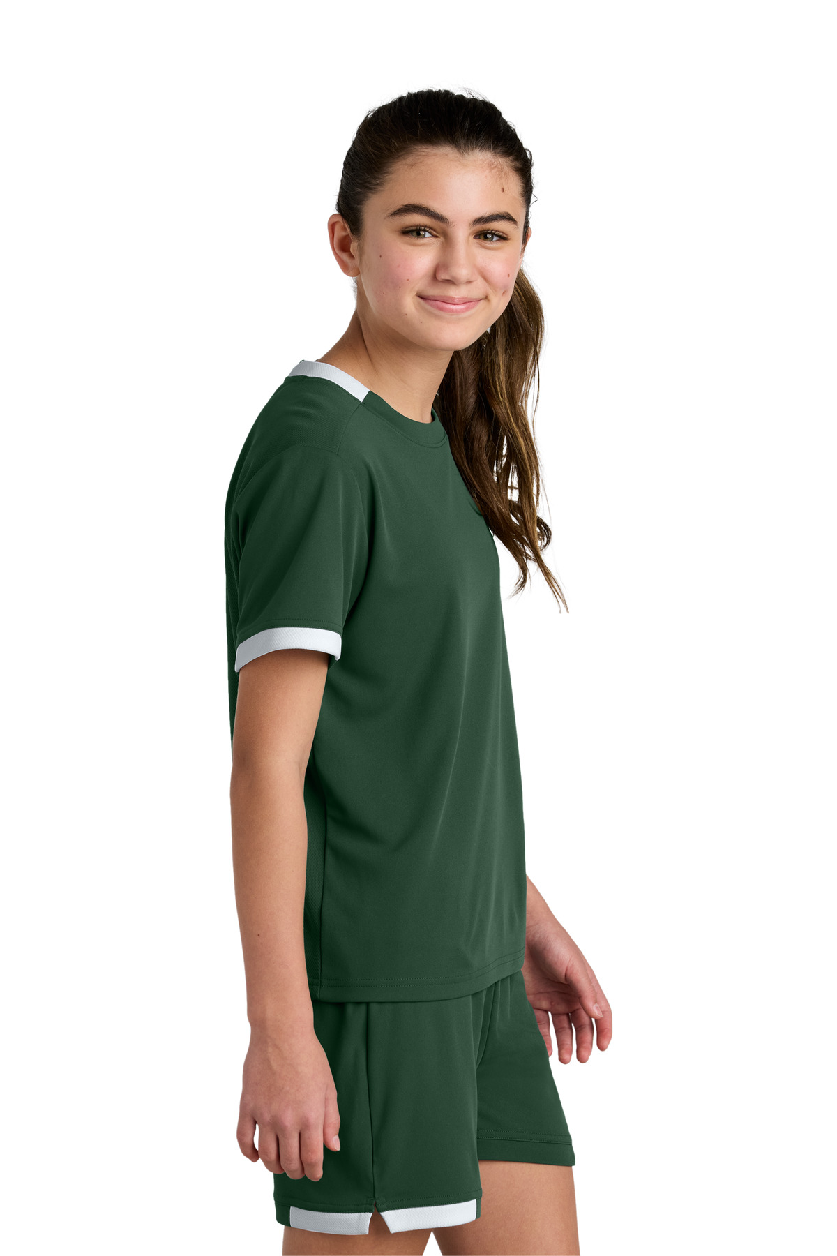 Sport-Tek Youth Club Short Sleeve Crew YST440 21
