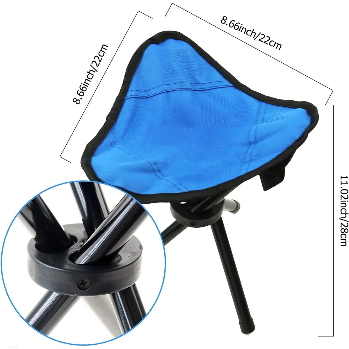 Portable Foldable Travel Slacker Camping Tripod Chair 2
