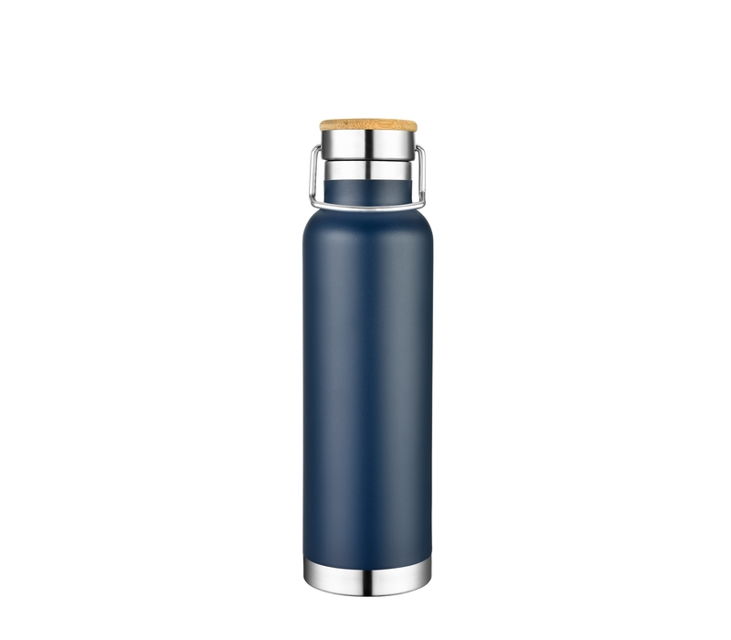 Double Wall Stainless Steel Tumbler with Bamboo Lid, 20 oz. 6