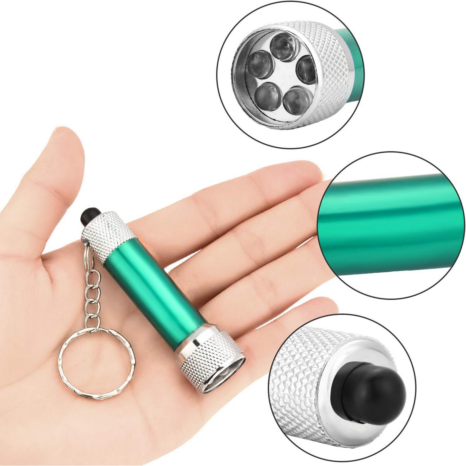 5 Led Mini Flashlight Keychain 3