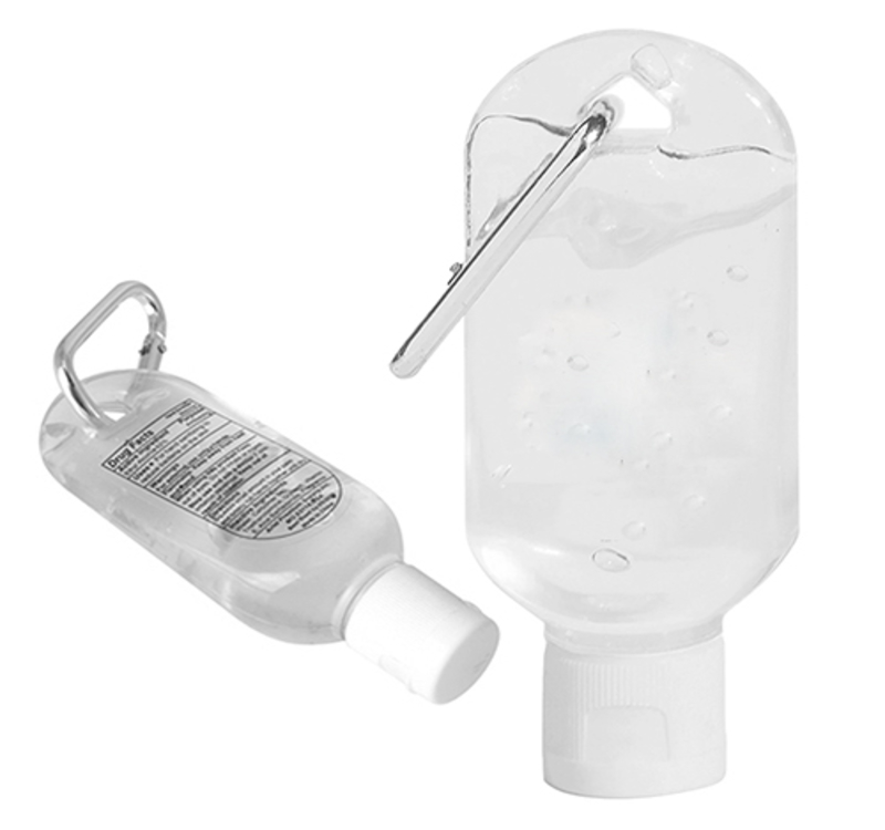 Hand Sanitizer Gel with Carabiner, 2 oz. - Blank 2