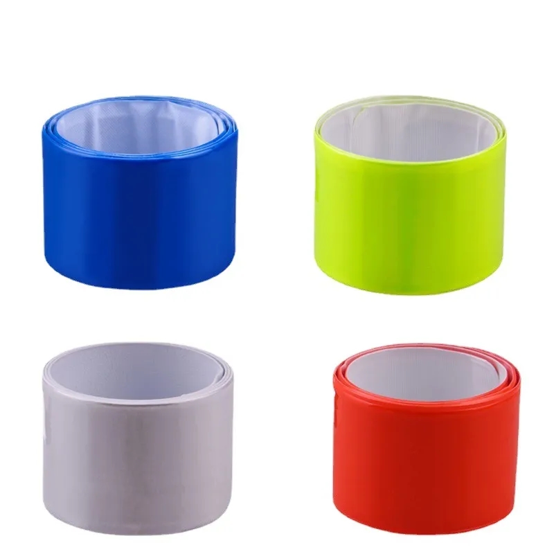 PVC Reflective Slap Bracelet Wristband 4