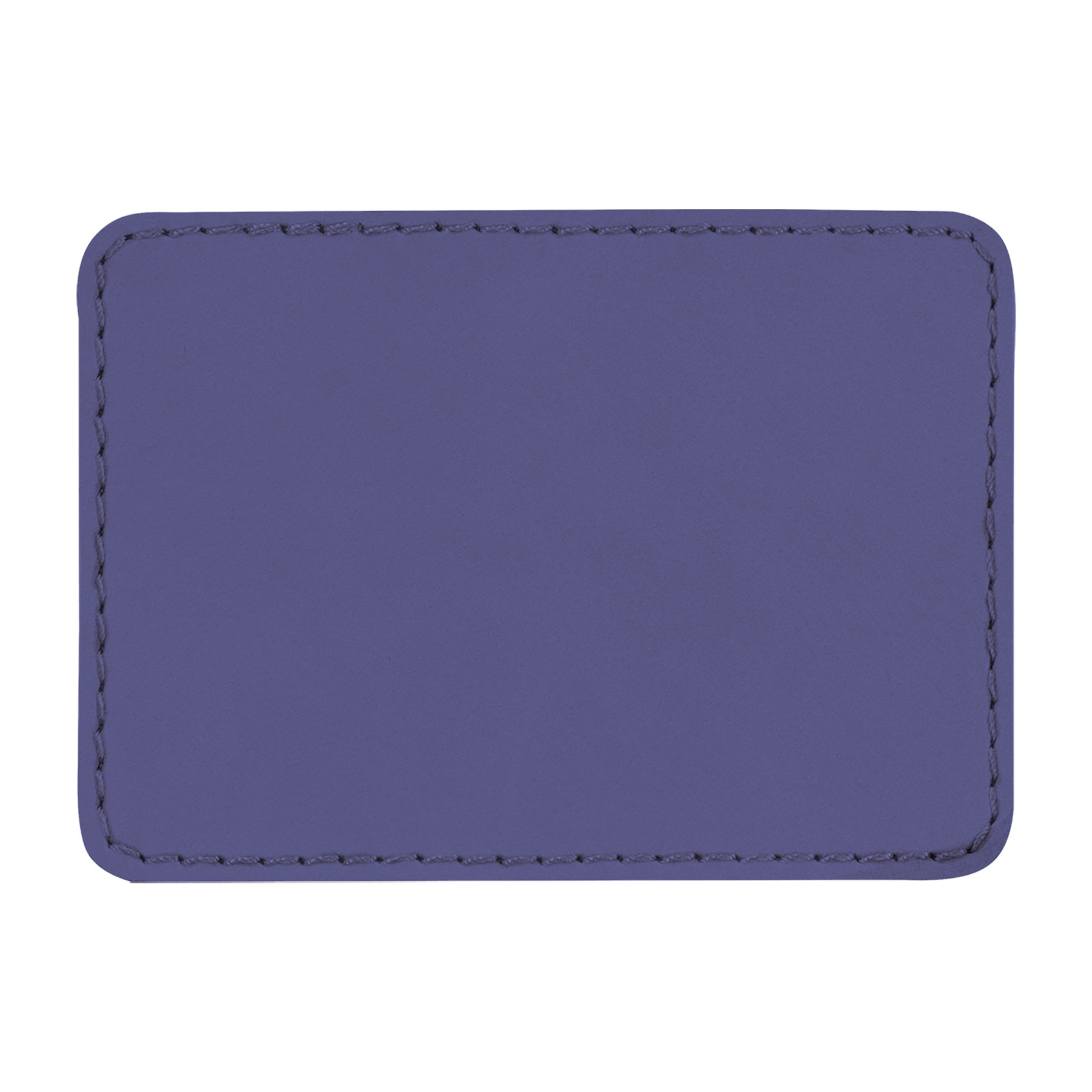 3" x 2" Purple Leatherette Rectangular Patch with Adhesive 2