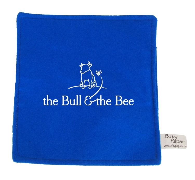 6" Blue Baby paper with one color imprint 1